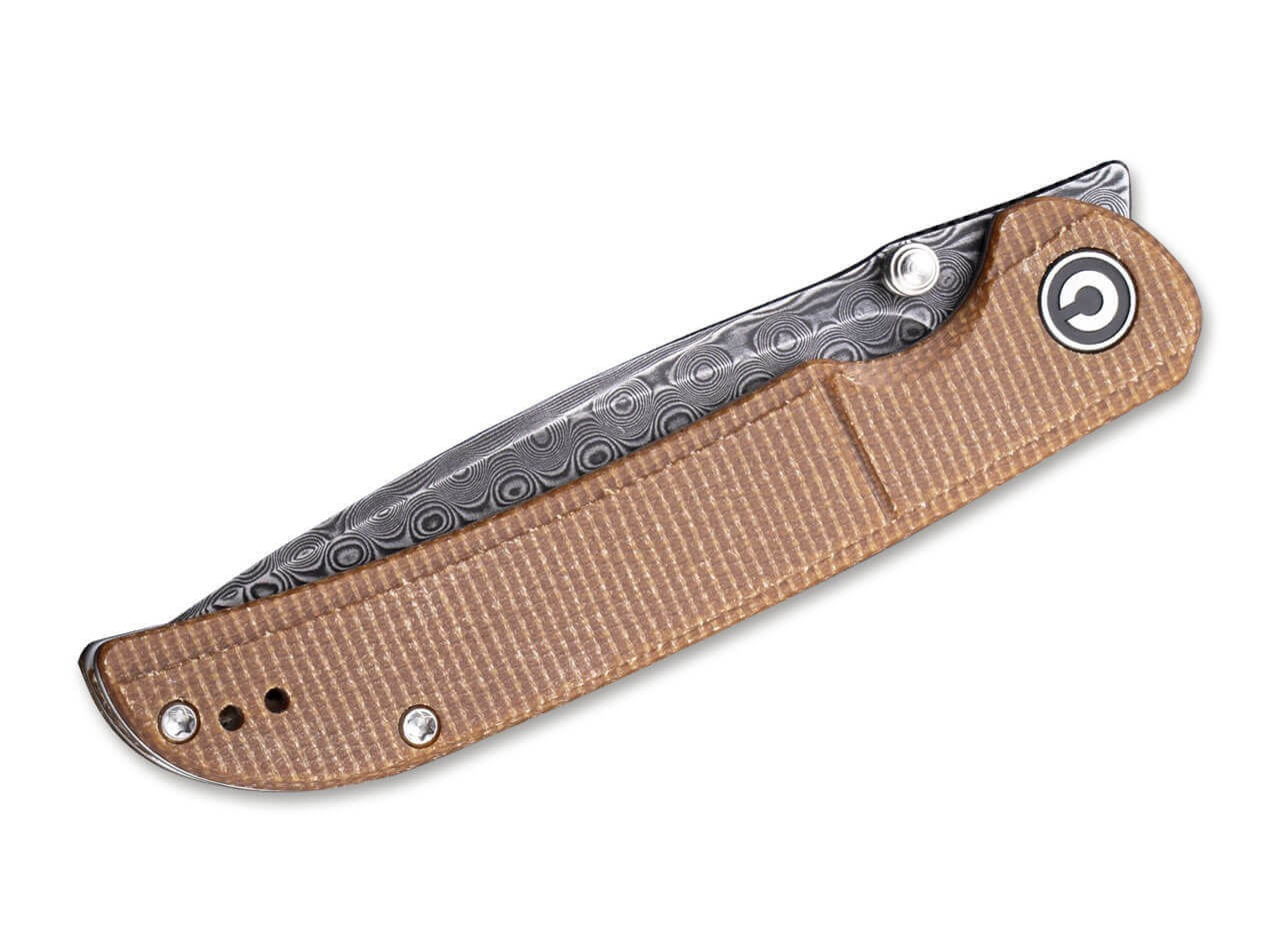 Imperium Damascus Micarta Brown