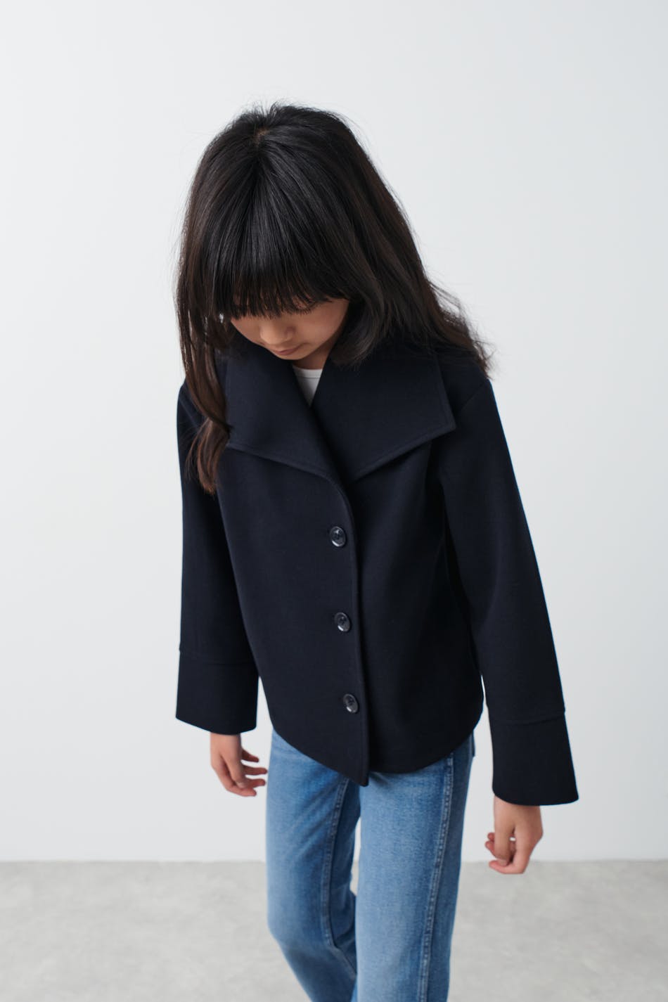 Y short felt jacket