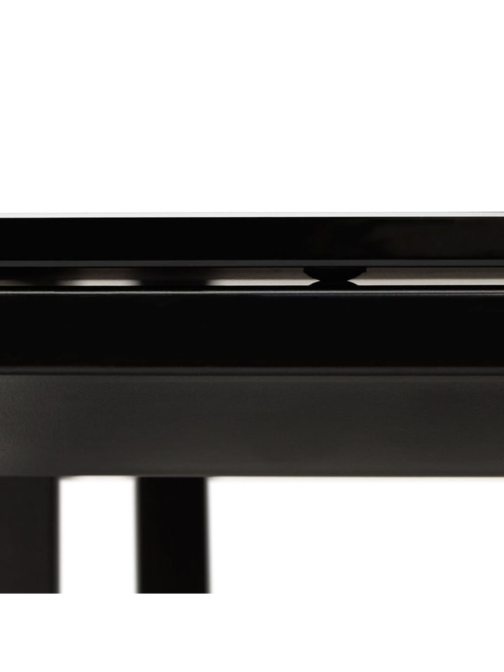 KADIMA DESIGN Schreibtisch Glas 160x80 cm minimalistisch Büro, Arbeitstisch in Schwarz günstig kaufen