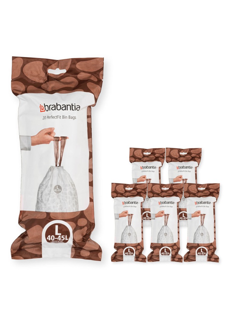Sacs poubelle Brabantia Perfect Fit L 20L, lot de 120