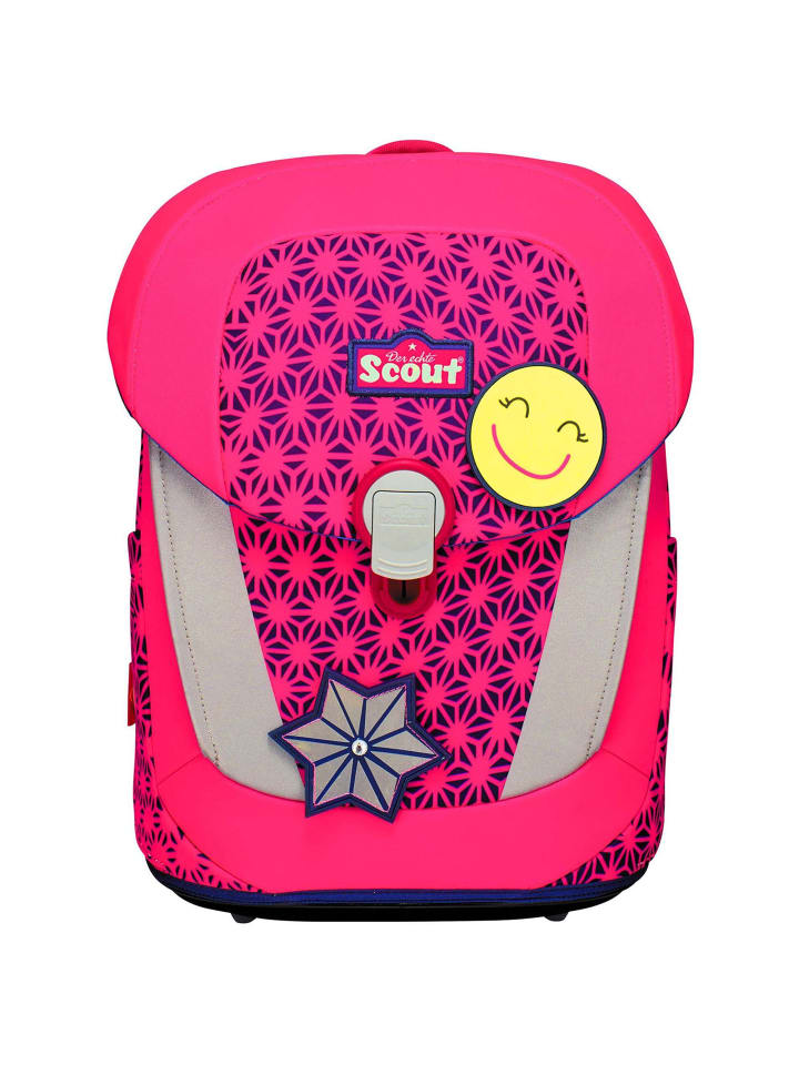 Scout Sunny II Neon Safety Schulranzen-Set 4-teilig in pink glow günstig kaufen onesize