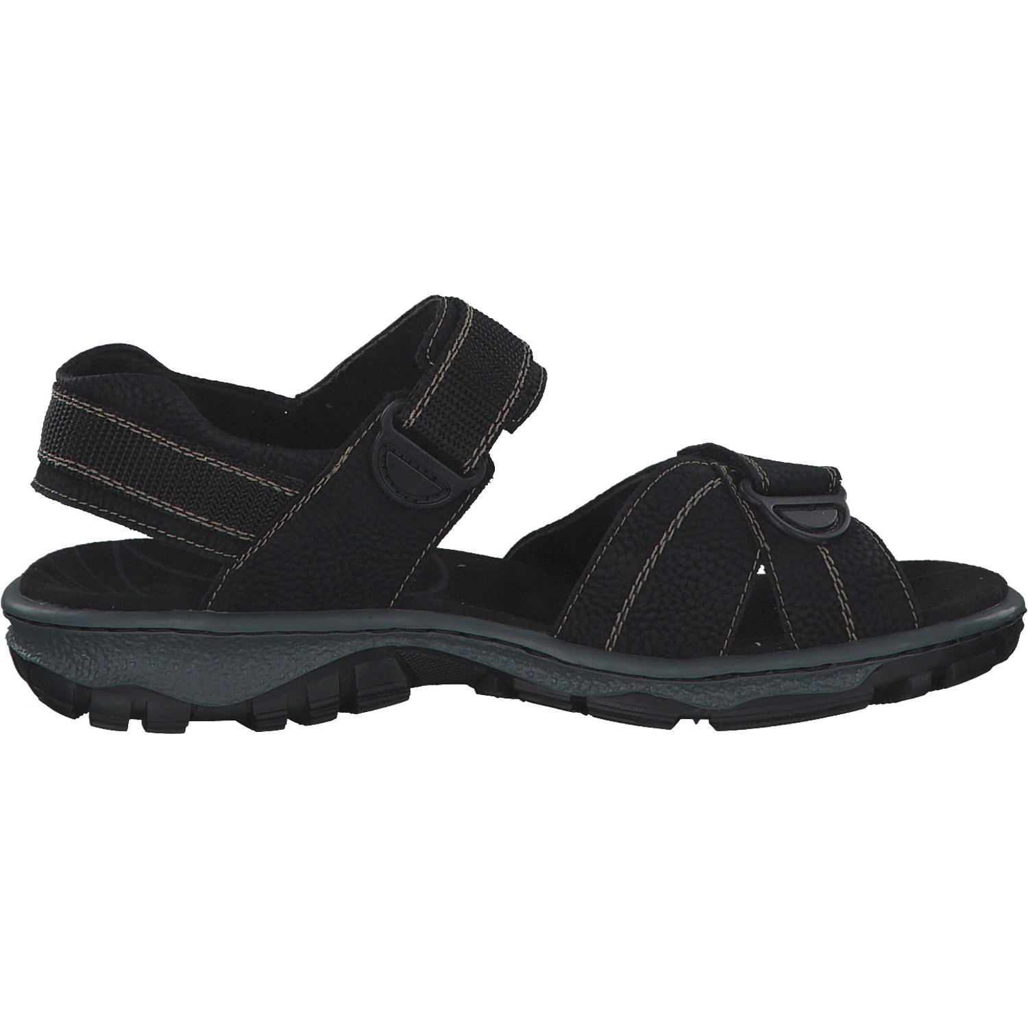 Rieker 68851, Sandalen, Damen, schwarz