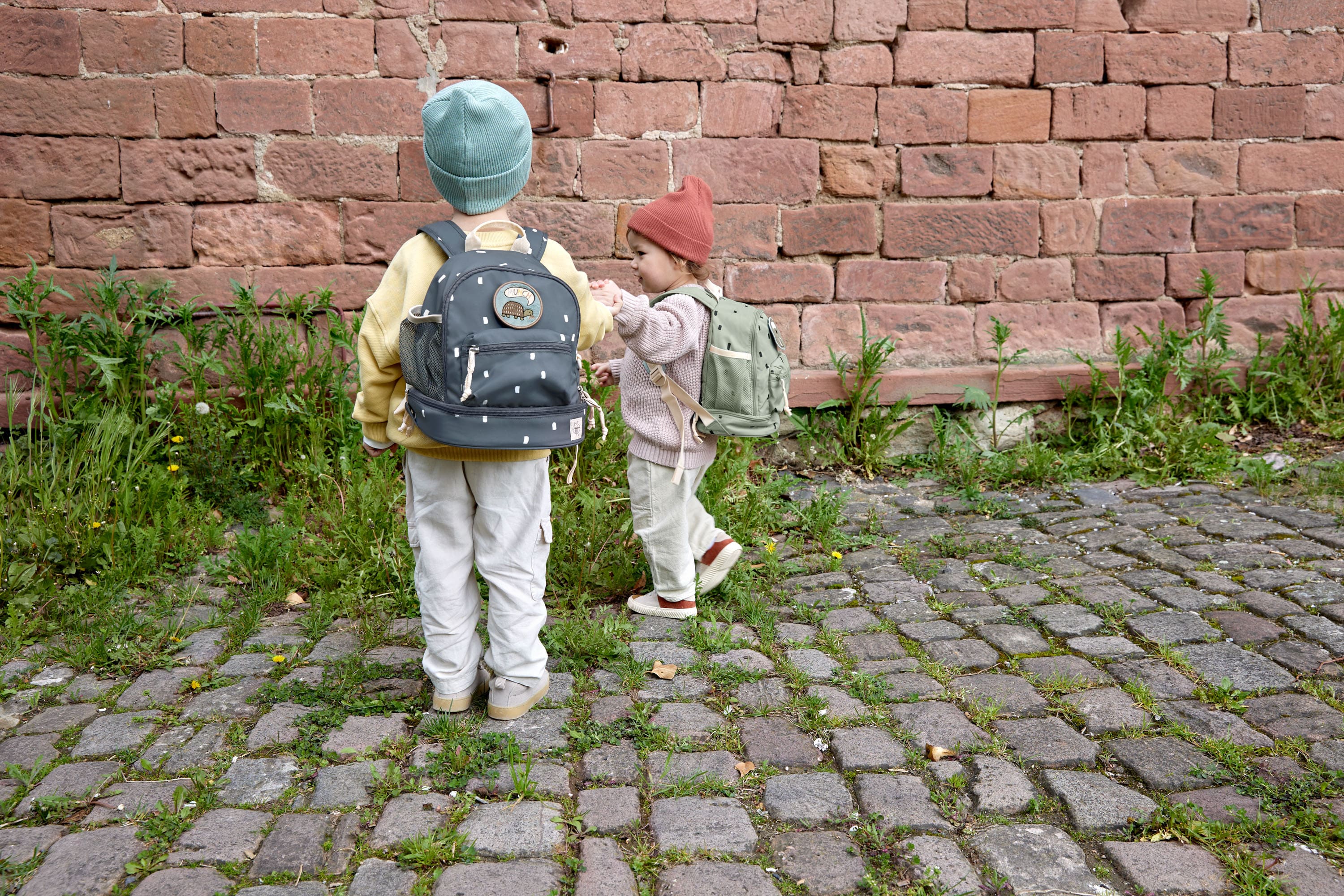 Kindergartenrucksack Mini - Happy Prints, Dunkelblau