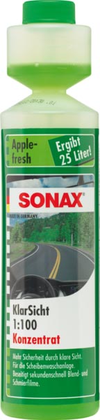 SONAX 372141 KlarSicht 1:100 Konzentrat Apple-fresh 250 ml - ATU