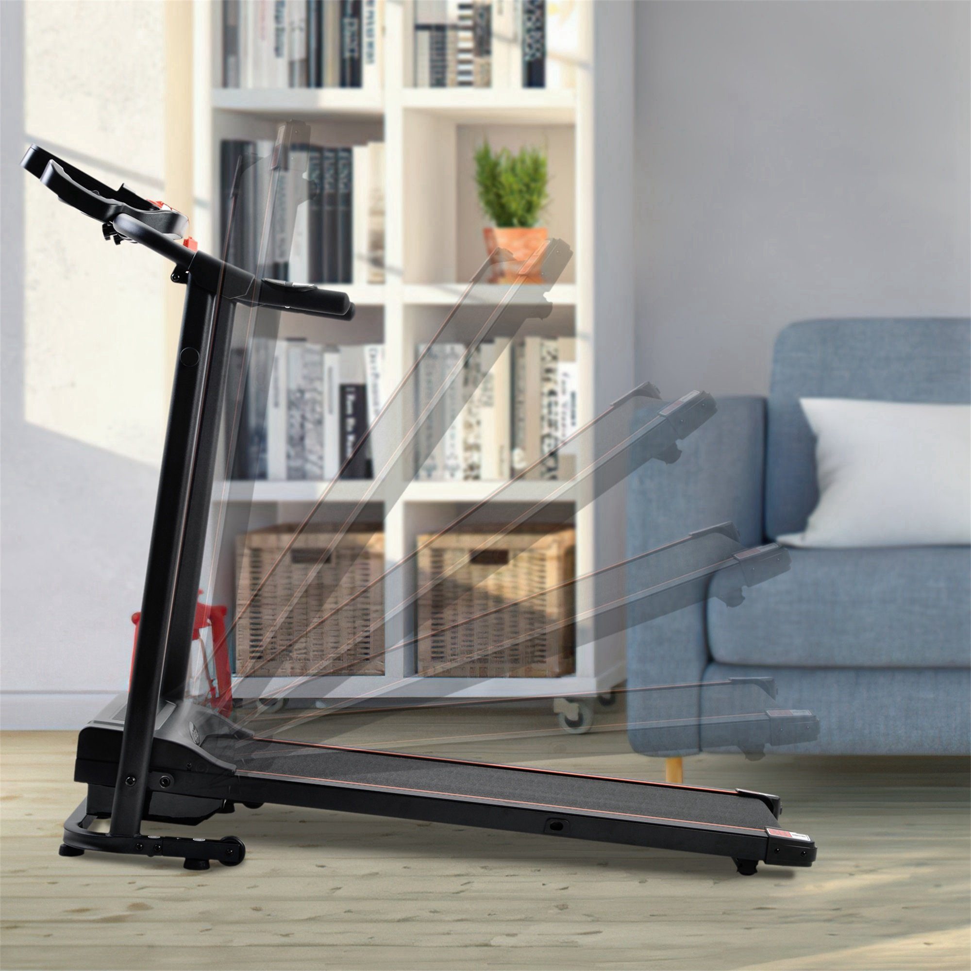 REDOM Laufband Laufmaschine (mit Lautsprecher für Heimgymnastik-Fitness, Faltbares Design und einfache Bewegung)