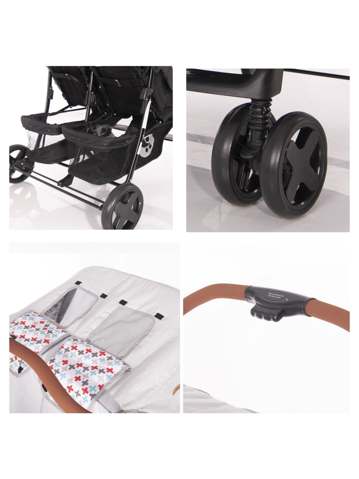 Lorelli Zwillingskinderwagen TWIN in grau günstig kaufen onesize