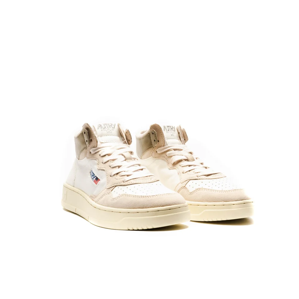 Autry High-Top- mit Label-Details AUMM GS06 / weiss