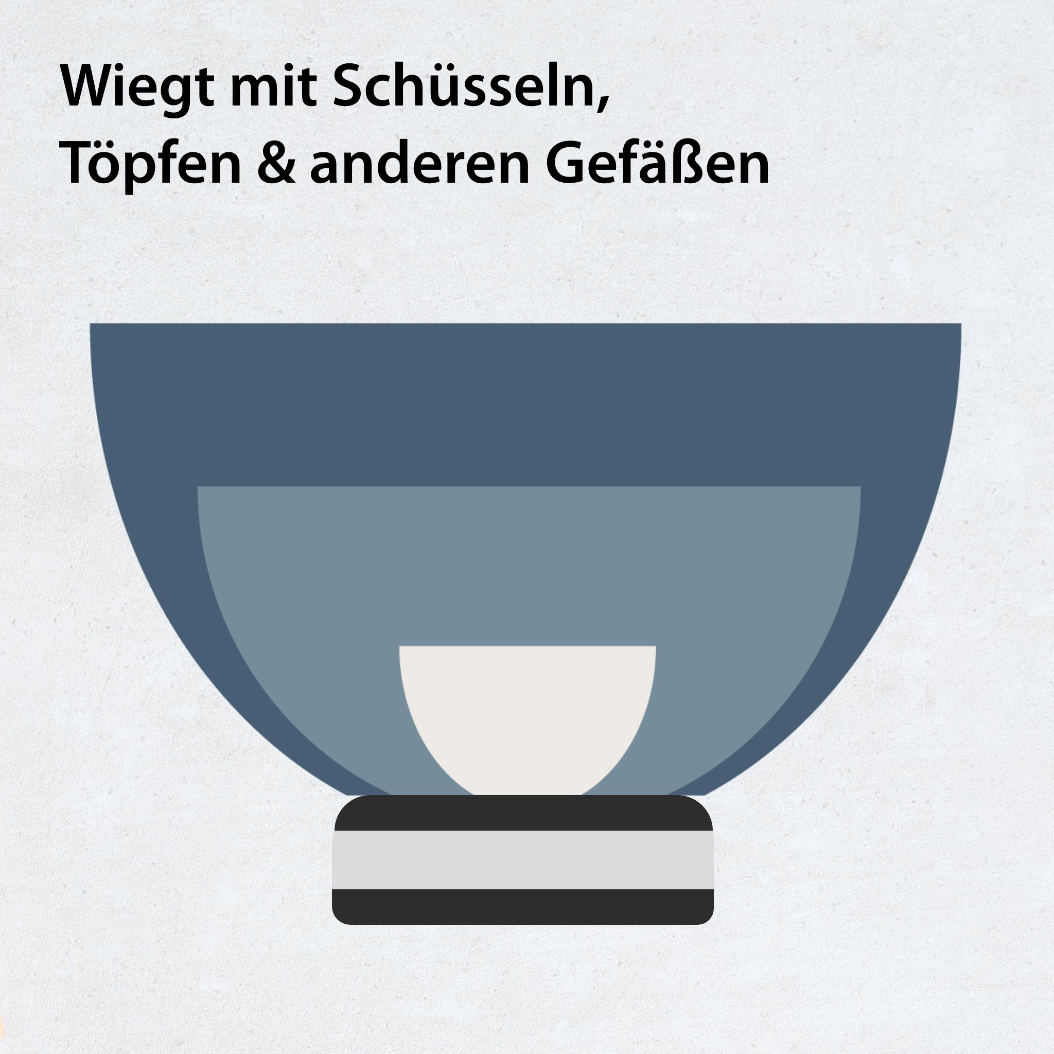 ADE Schüsselwaage Küchenwaage mit abnehmbarer Edelstahlschüssel, (2-tlg), mit anderen Schüsseln verwendbar, bis 5 kg