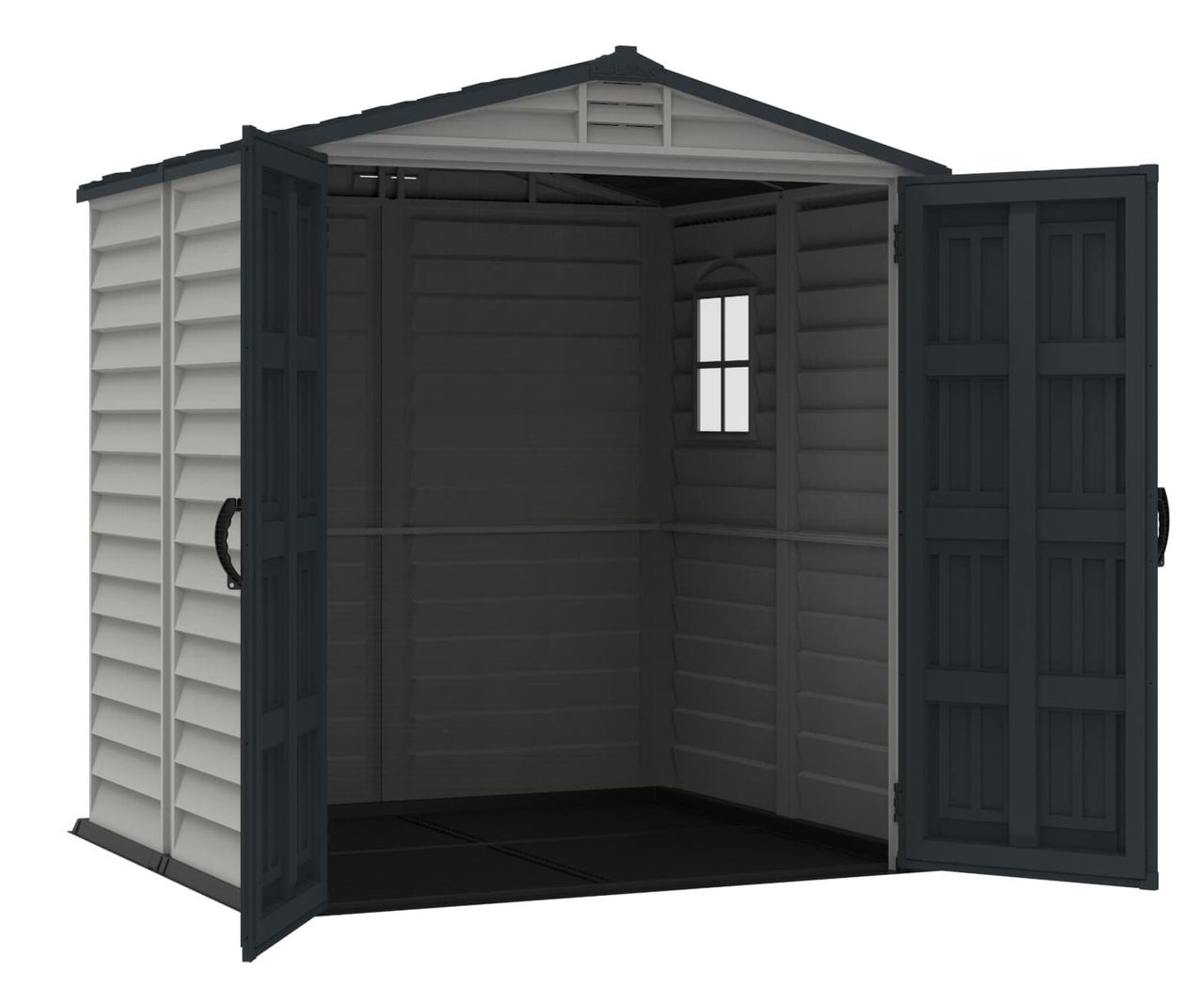 Duramax Kunststoffgerätehaus STOREMATE Plus 6x6´, 3,6 m² - Grau   Fußboden DURAMAX 30425