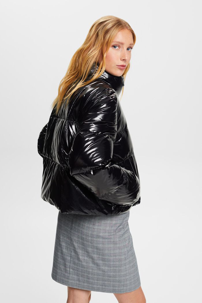 Steppjacke in Glanzoptik