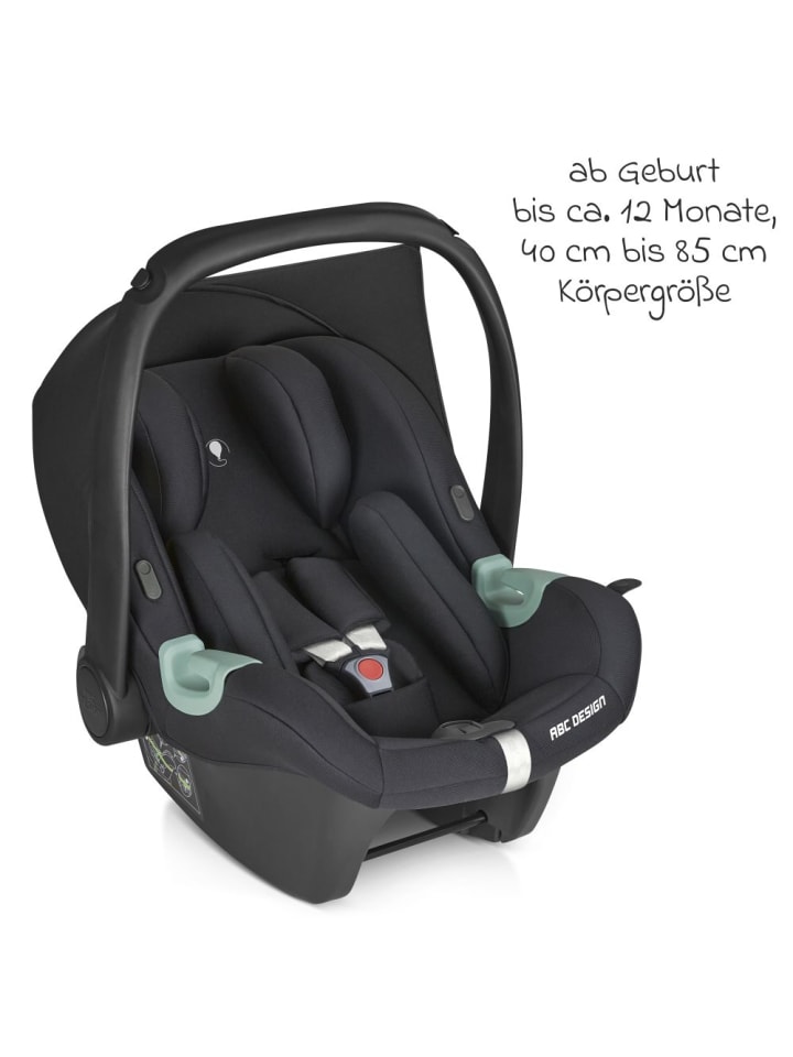 ABC-Design Babyschale Tulip (Autositz Gruppe 0  / i-Size) in schwarz günstig kaufen onesize