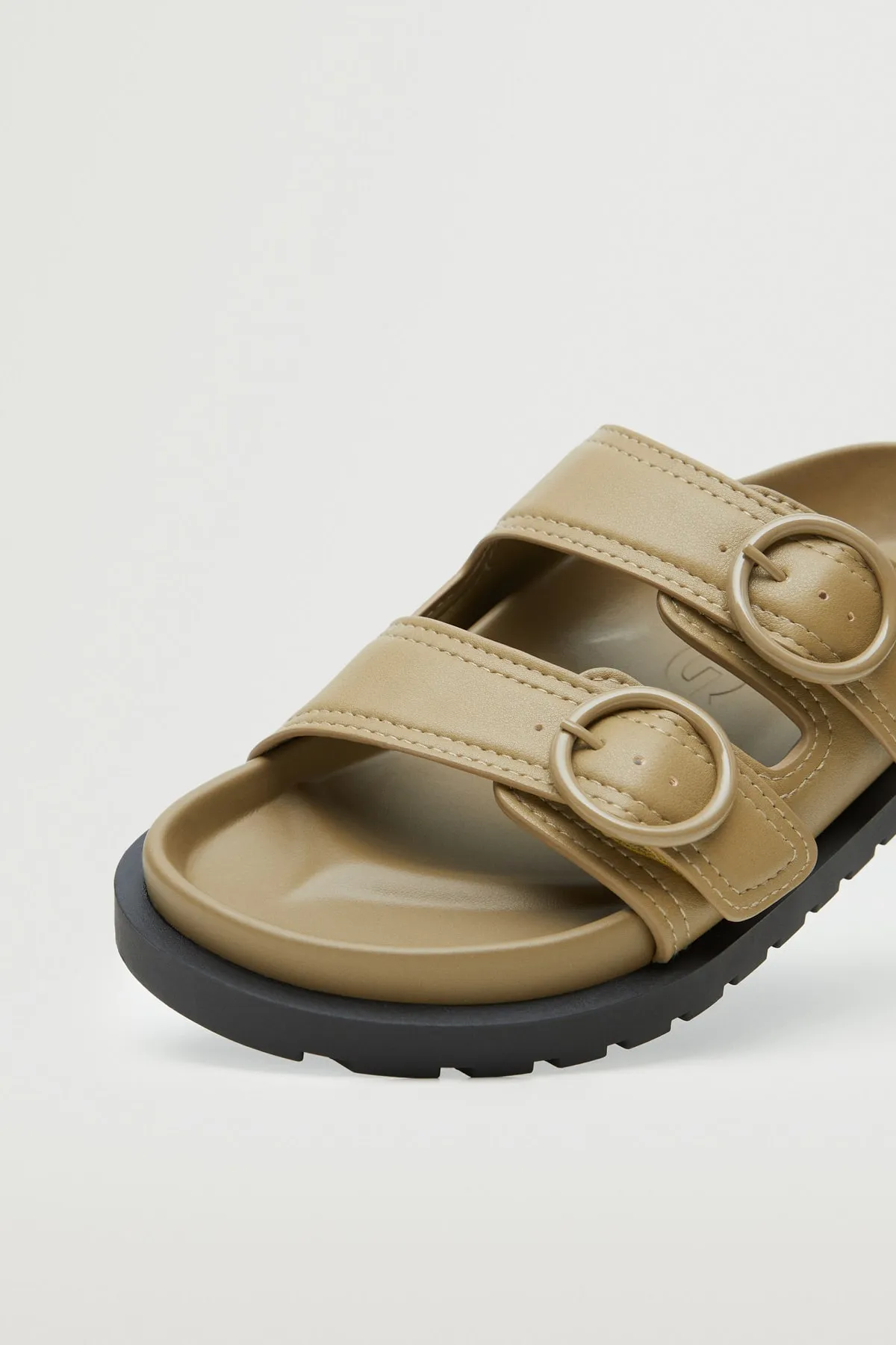 MANGO  Sandalette - Beige - Flacher Absatz