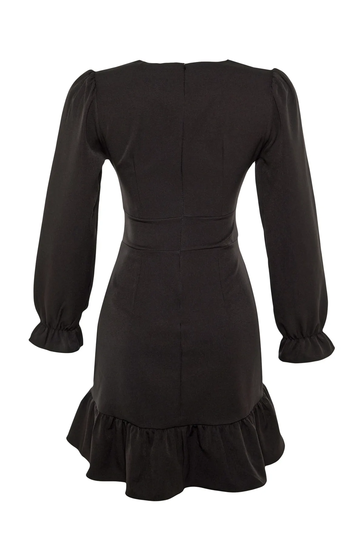Trendyol Collection  Elegantes Abendkleid mit schwarzen Ärmeln und Details TPRAW23EL00244