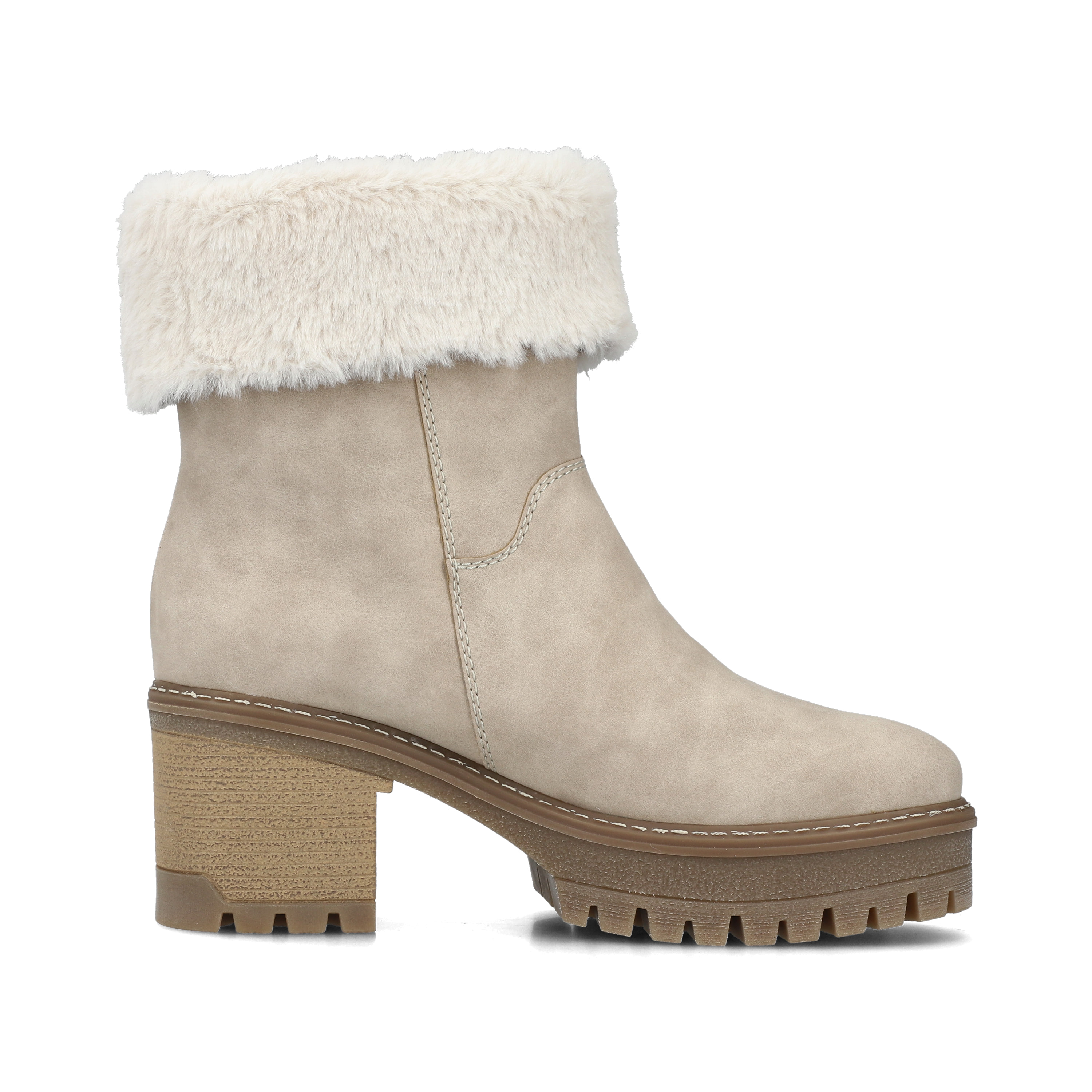 Rieker Damen Kurzstiefel graubeige
