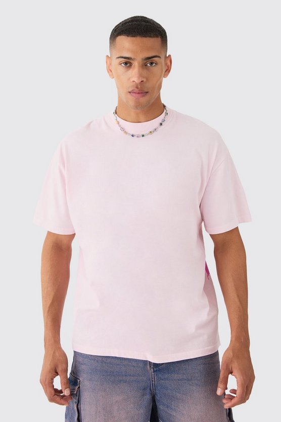 Oversize T-Shirt mit Space-Print