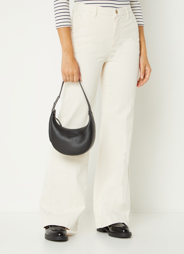 Longchamp Le Roseau Essential -nahkainen olkalaukku S
