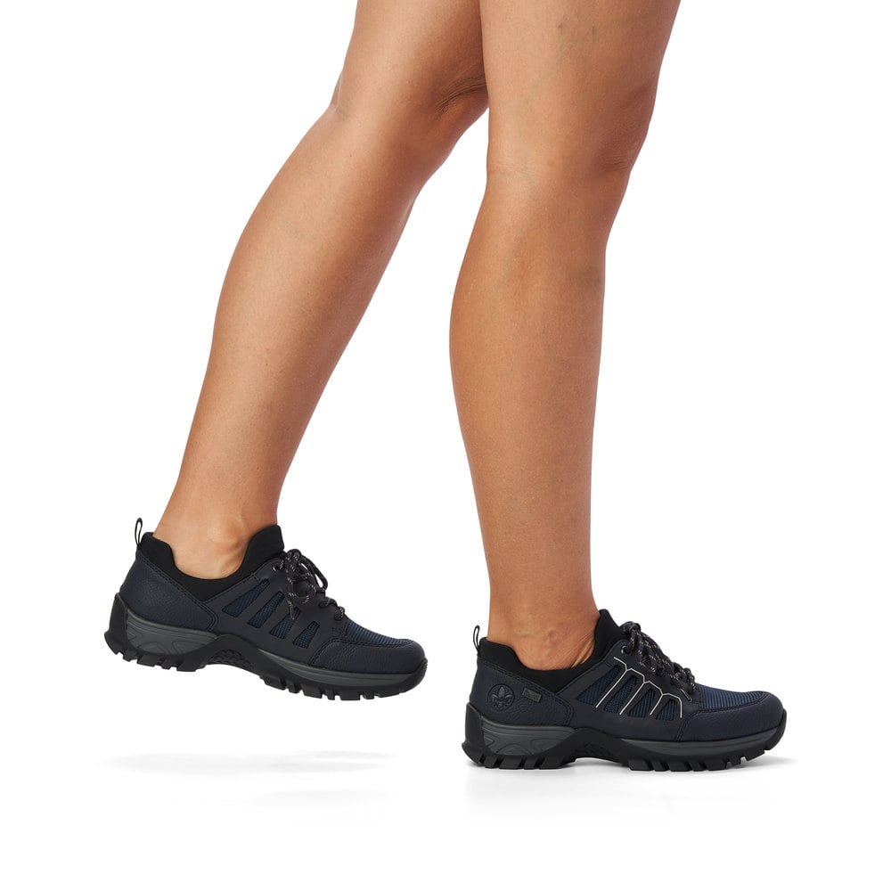Rieker Damen Schnürschuhe pazifikblau
