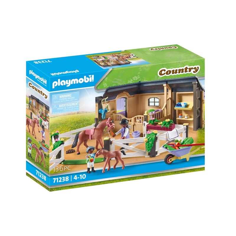 71238 Etable et carrière pour chevaux Playmobil Country