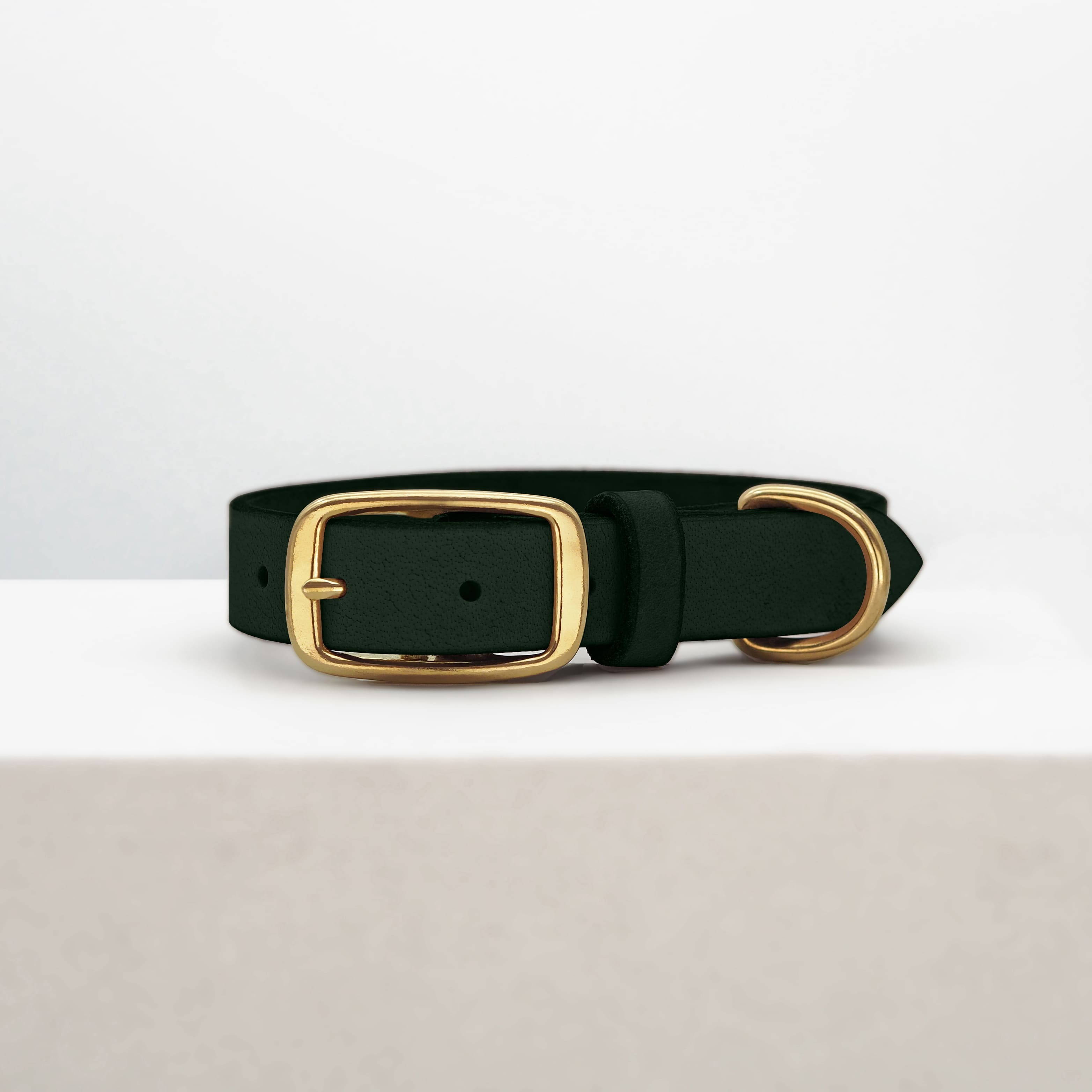 THE DOG IDEA Hundehalsbänder THE DOG IDEA Leder Halsband Dunkelgrün XXL