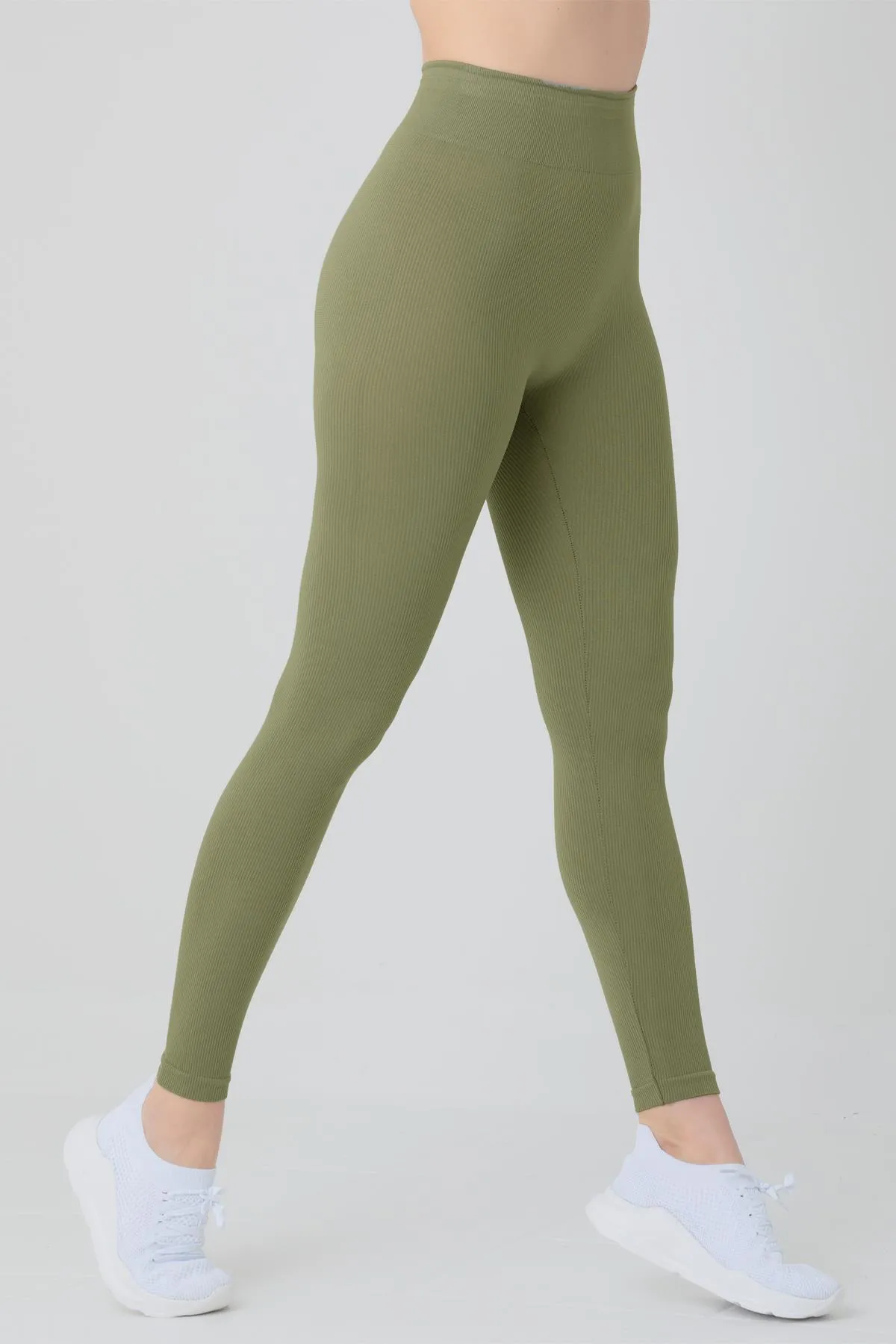 Doremi  Nahtlose gestrickte Leggings mit hoher Taille