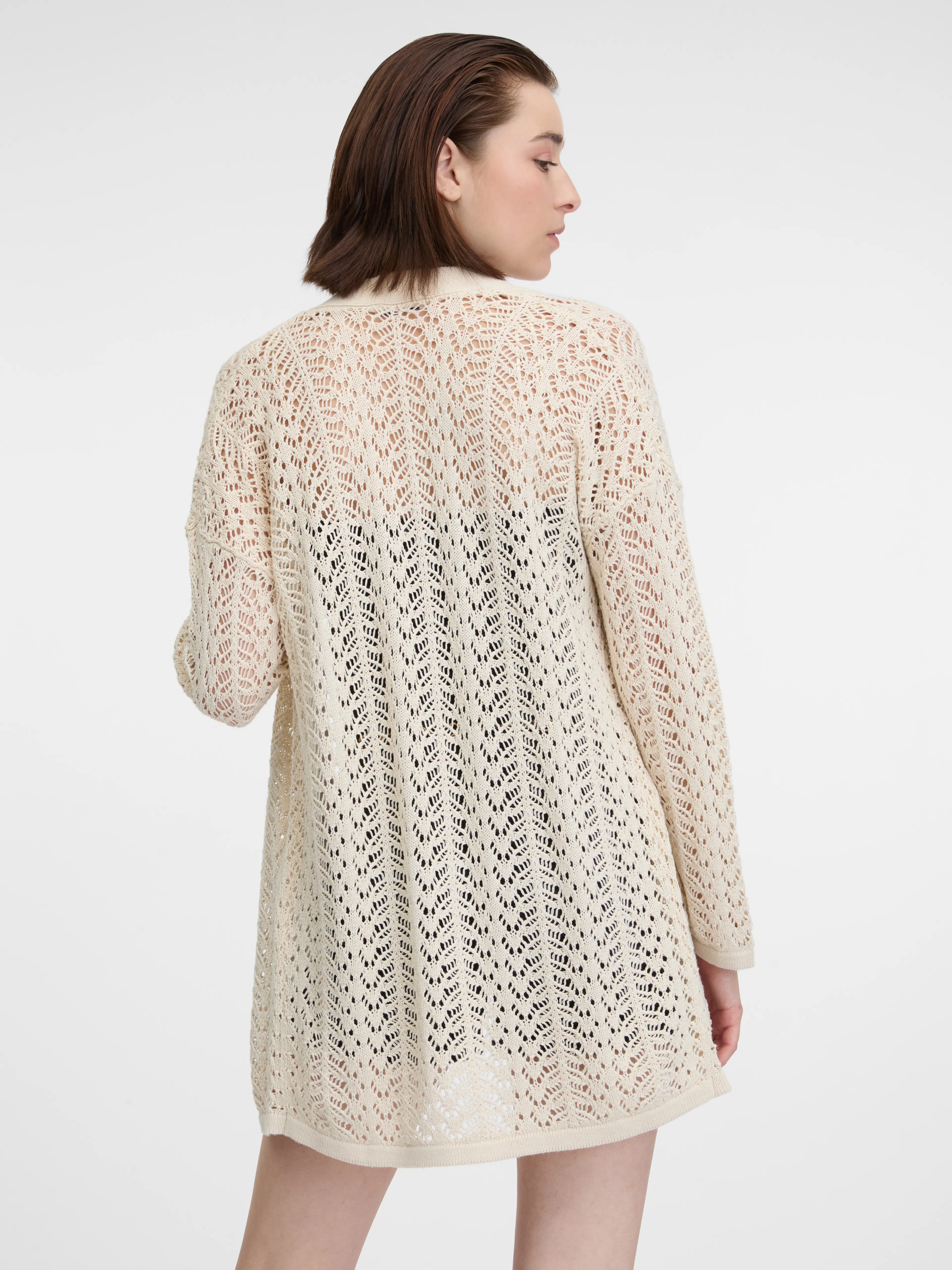Weiße Damen-Strickjacke ORSAY