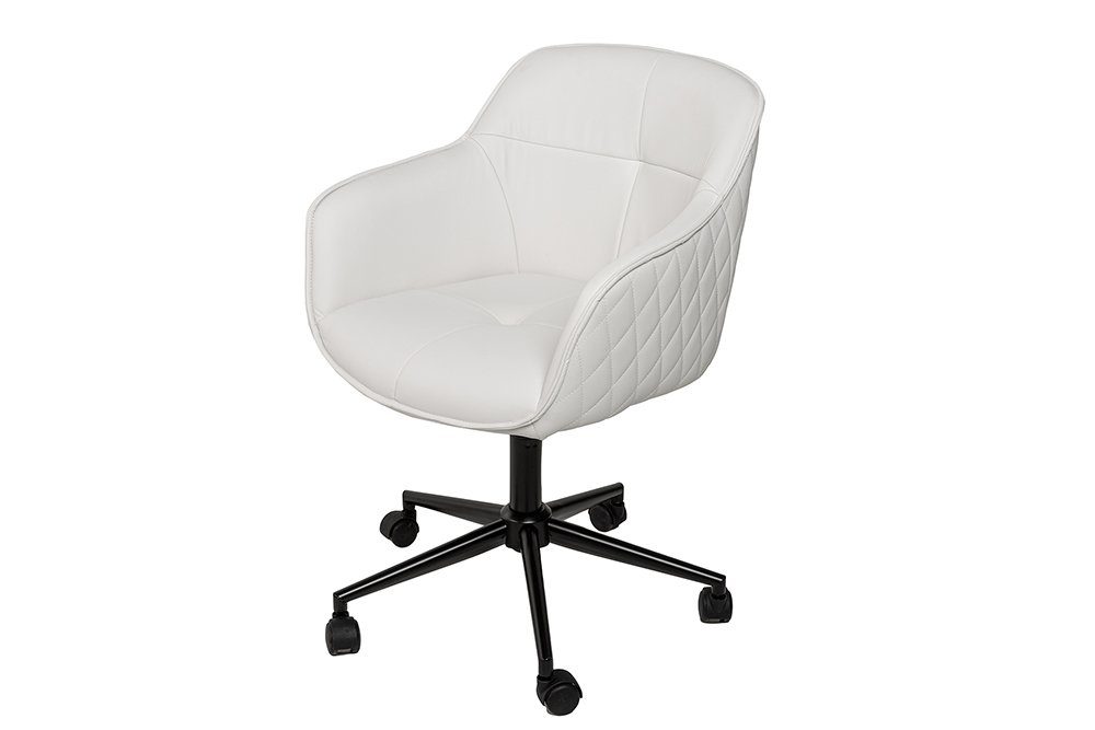 riess-ambiente Drehstuhl EUPHORIA weiß, Büro · Kunstleder · Armlehnen · höhenverstellbar · Home Office