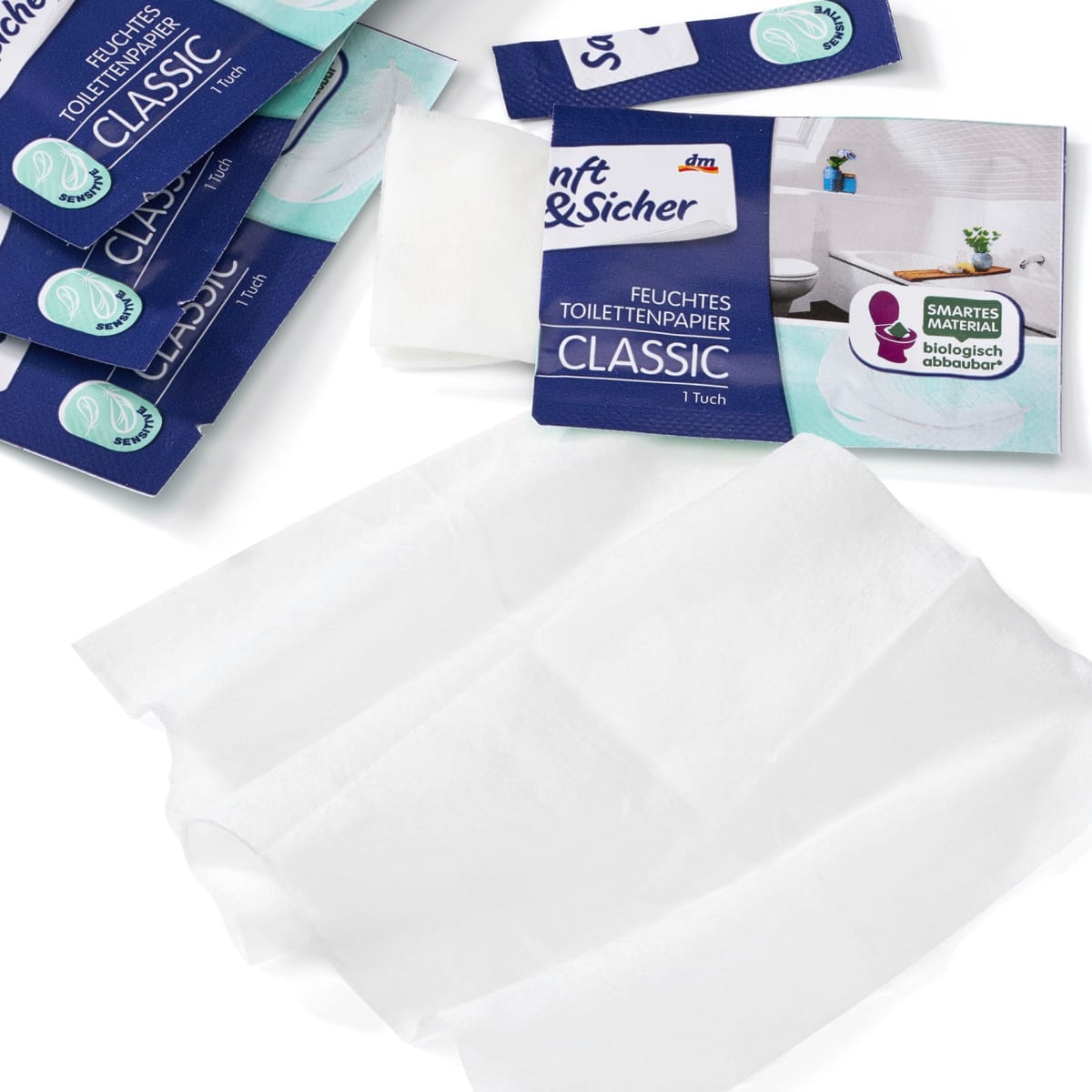 Feuchtes Toilettenpapier Classic Sensitive, 15 St