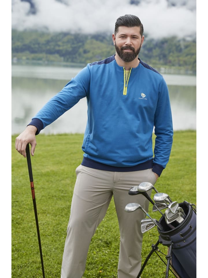 Charles Colby Sweatshirt EARL TORIN in blau günstig kaufen