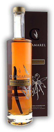 Chamarel Vanilla Rum Liqueur Chamarel Vanilla Rum Liqueur Feiner Likör aus Premium Rum und Vanilleschoten. 0,5	 Liter - Vol 35%