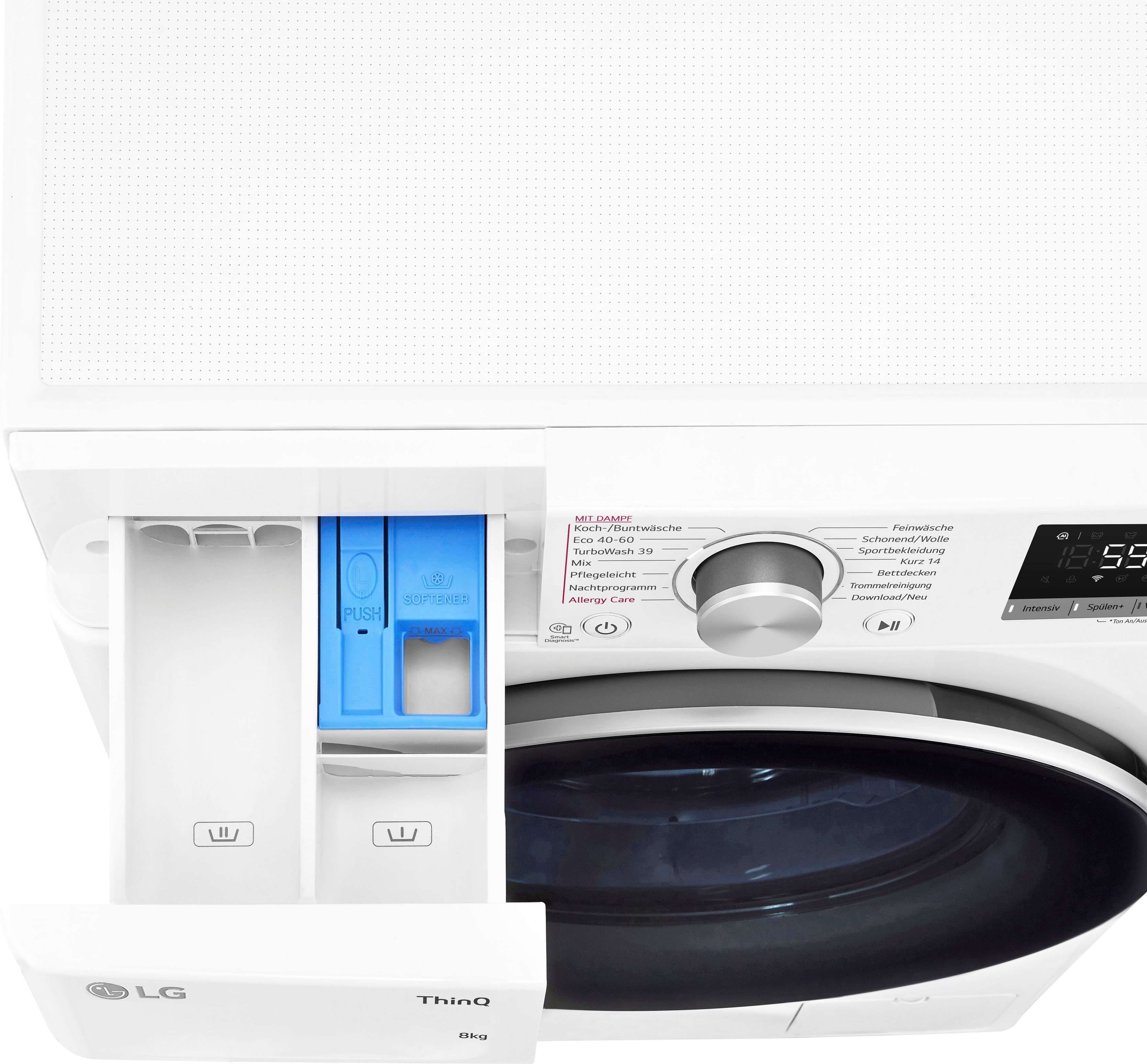 LG Waschmaschine F4WV7081, 8 kg, 1400 U/min