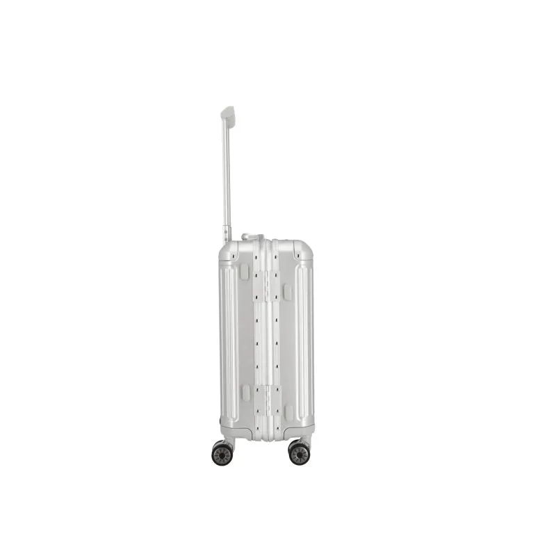Travelite NEXT Trolley S mit 4 Rollen (55cm) - Silber