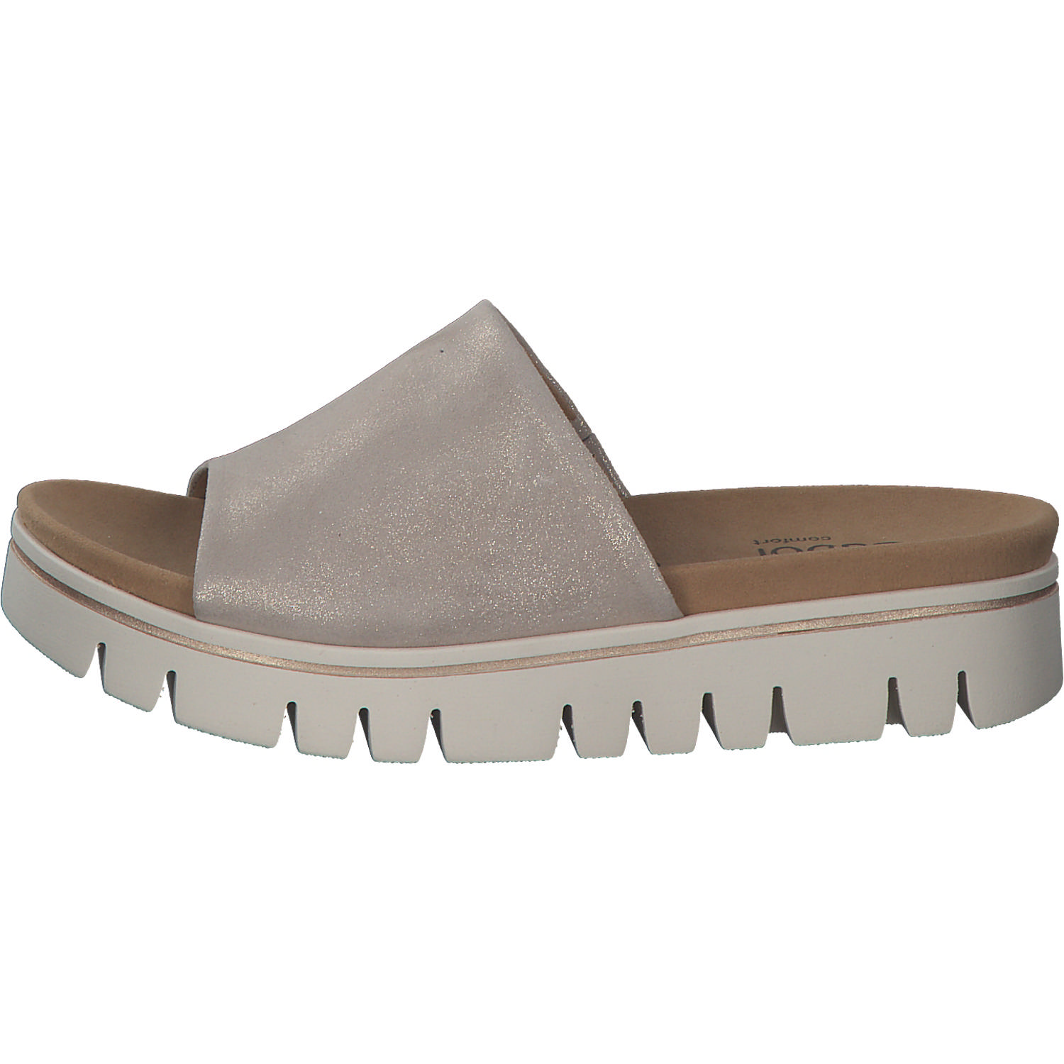 Gabor York 82.880, Plateau-Pantoletten, Damen, Beige