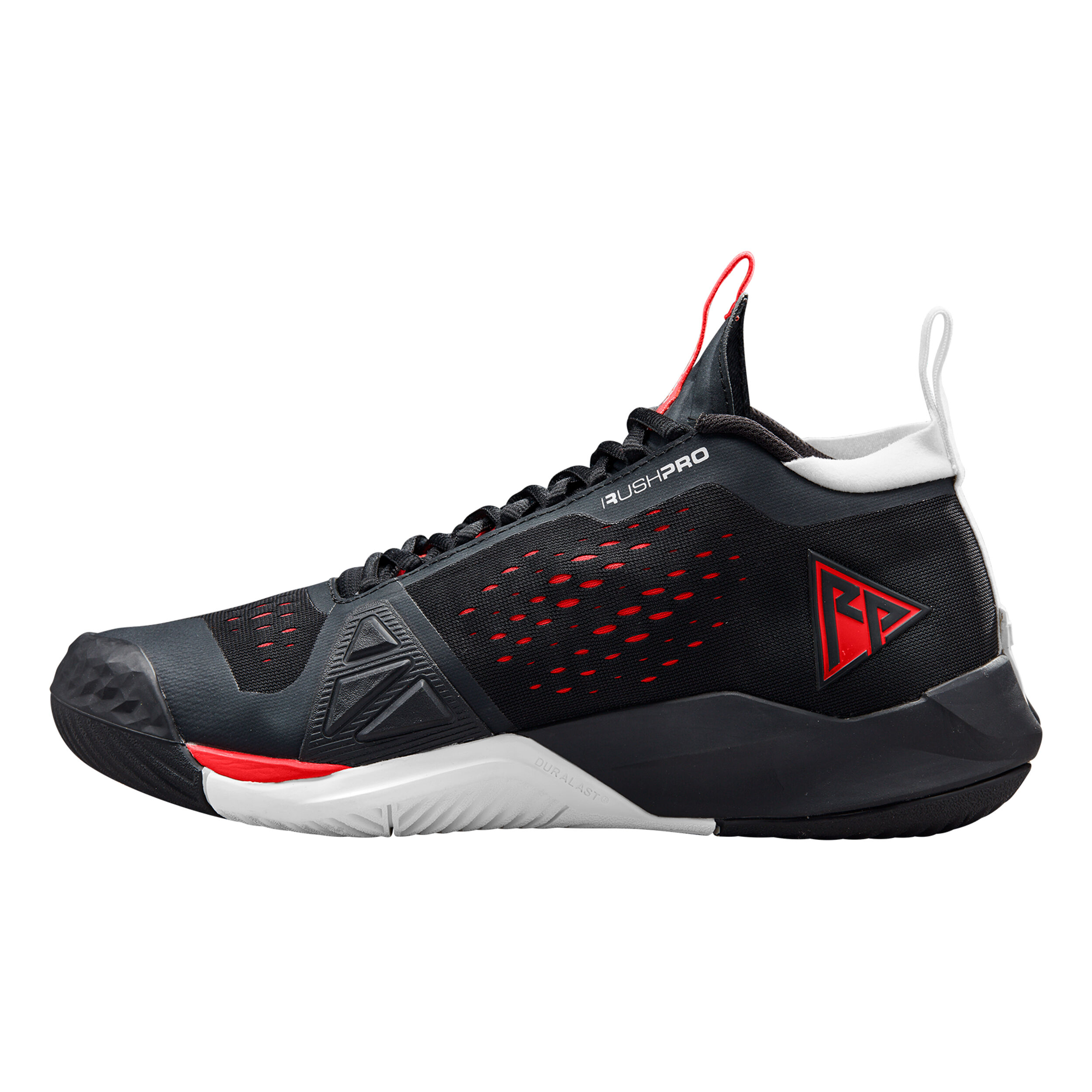 Rush Pro Tour Mid Allcourtschuh Herren - Schwarz, Rot