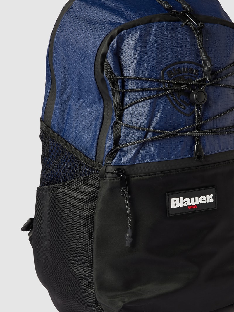 Rucksack mit Label-Details Modell 'LIGHT' in marineblau