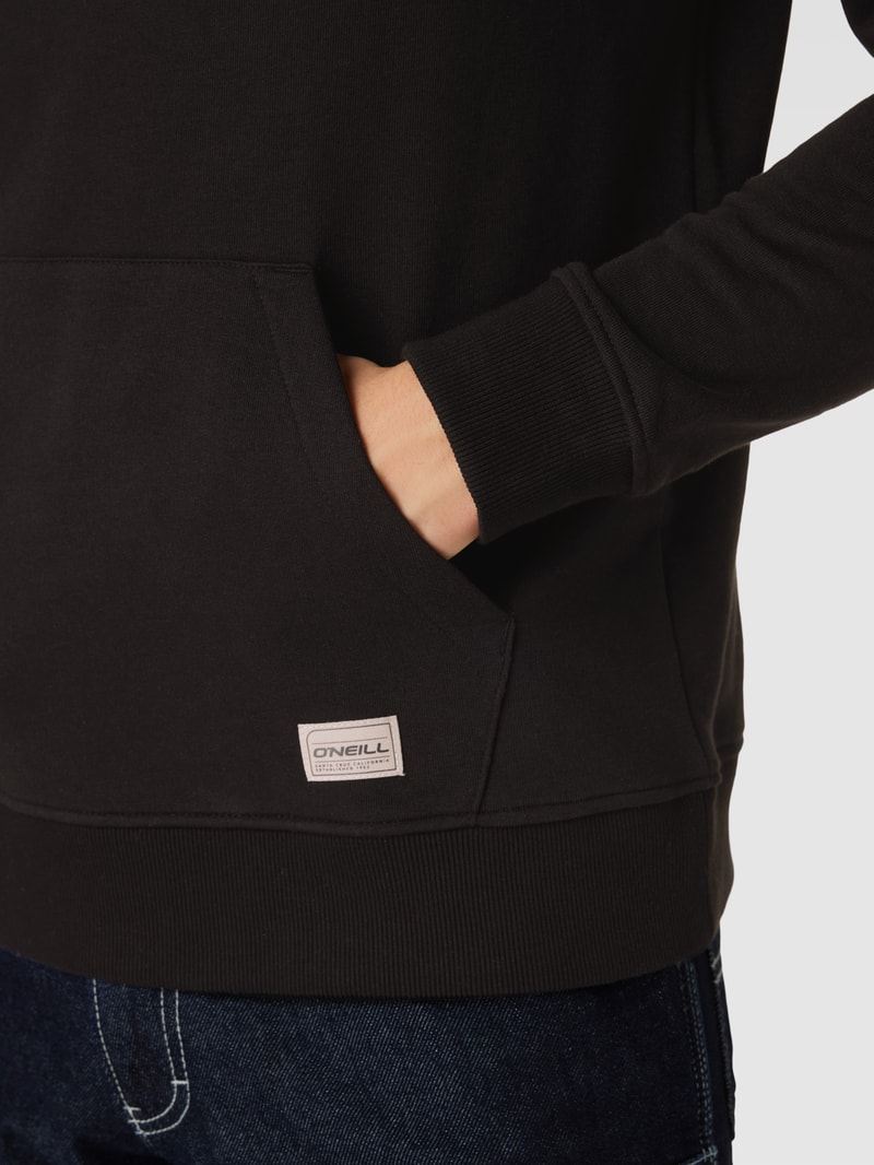 Hoodie mit Motiv-Print Modell 'BLOCK' in schwarz