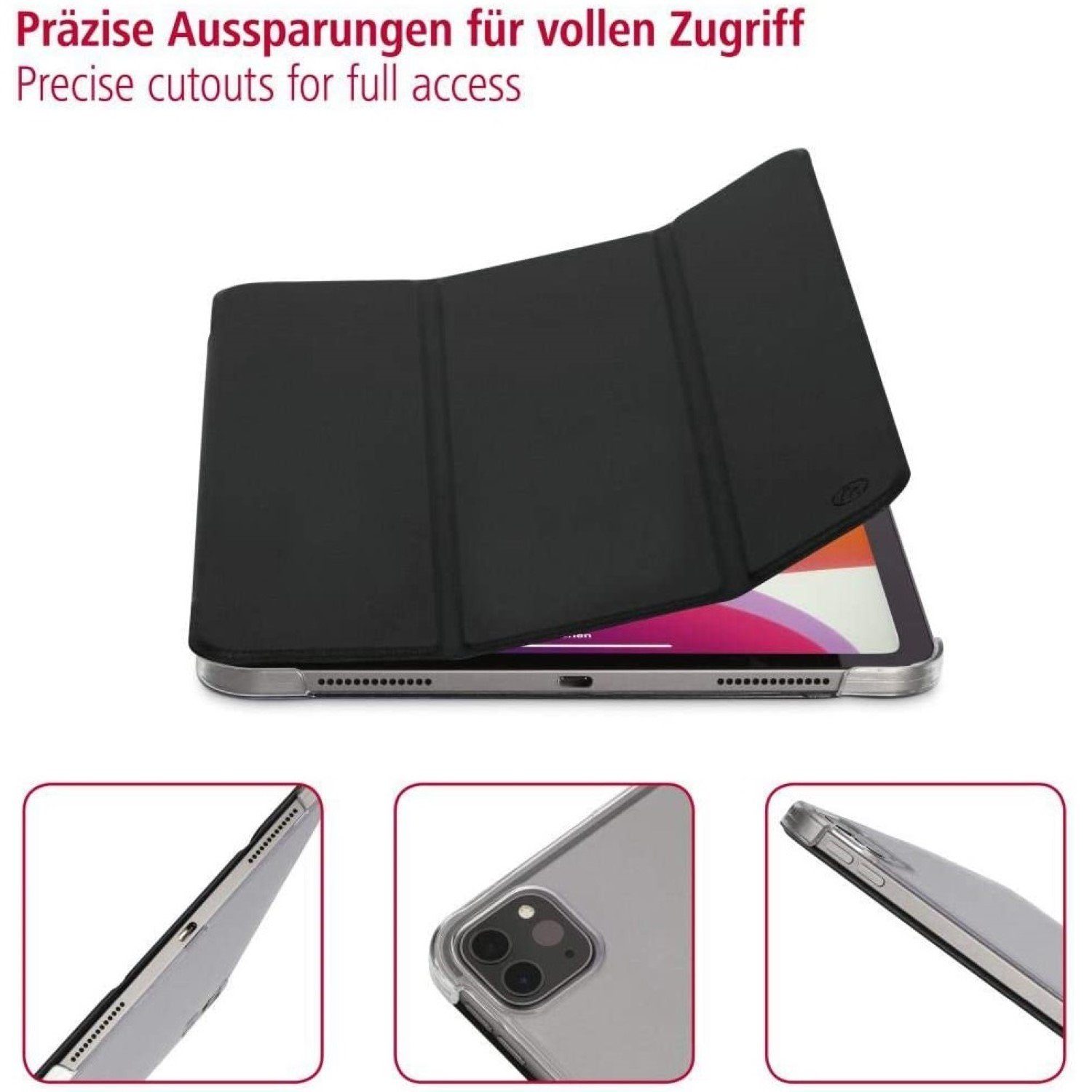 Hama Tablet-Hülle Smart Case Fold Clear Tasche Cover Hülle, für Apple iPad Pro 11