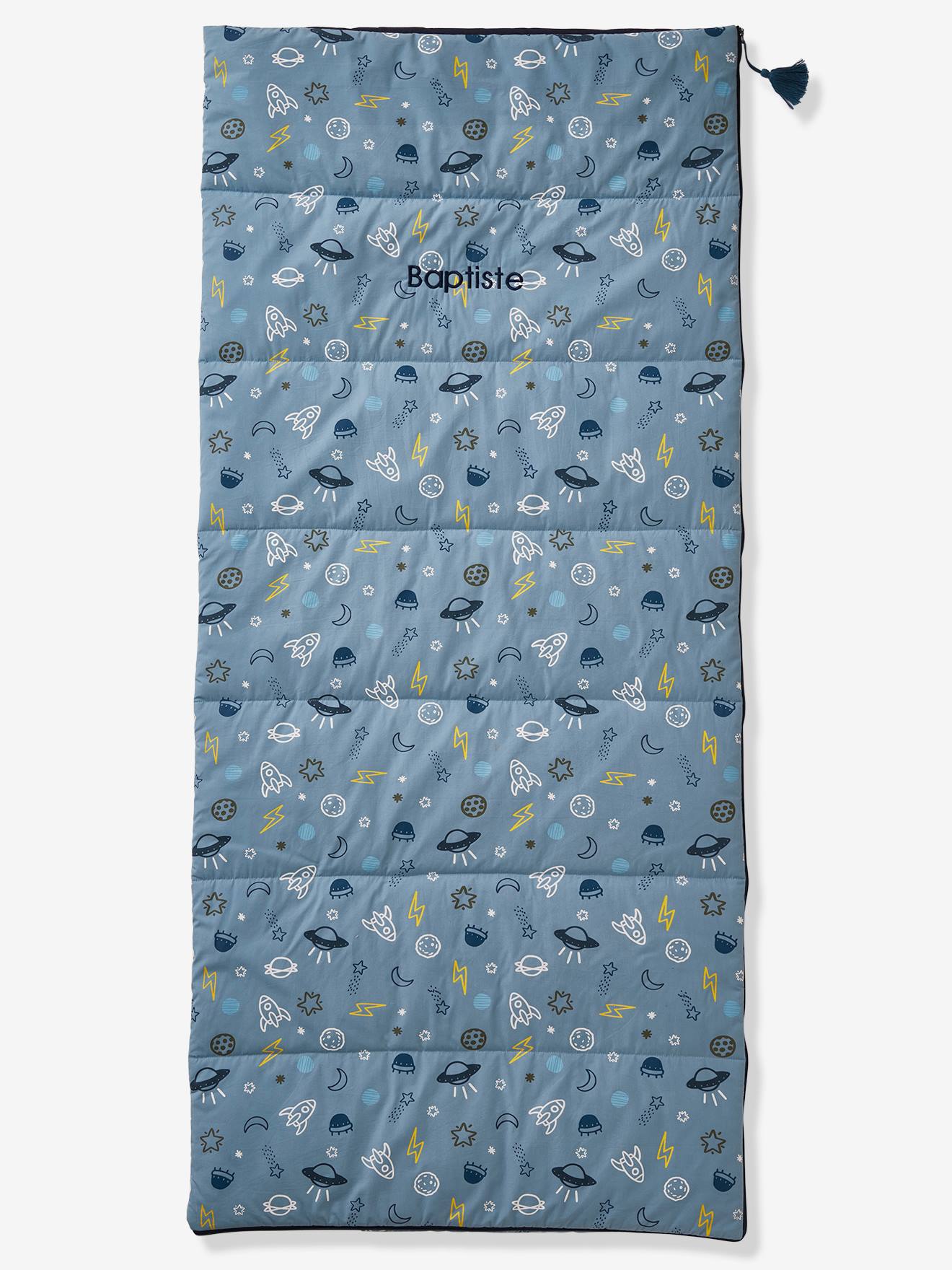 Sac de couchage personnalisable Cosmos bleu