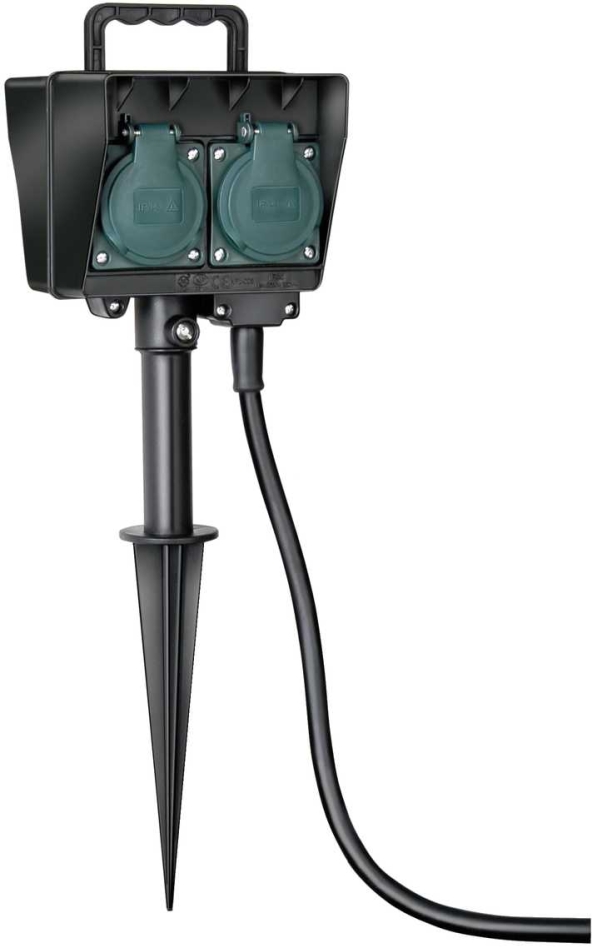 Priză de grădină Brennenstuhl 1154450 cu țăruș de împământare IP44 cu 4 căi 10m H07RN-F 3G1.5