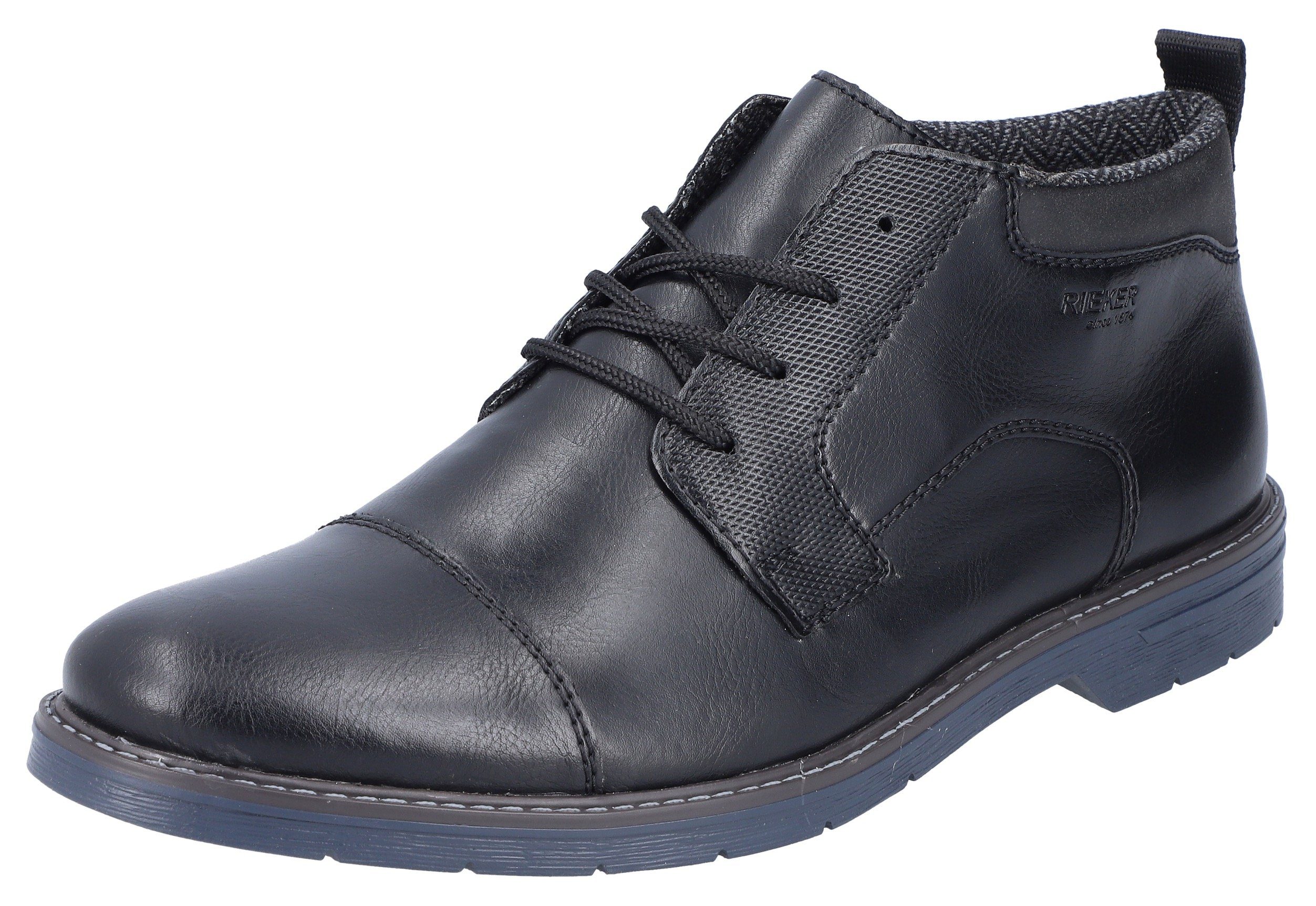 Rieker Schnürstiefelette mit gemustertem Innenfutter
