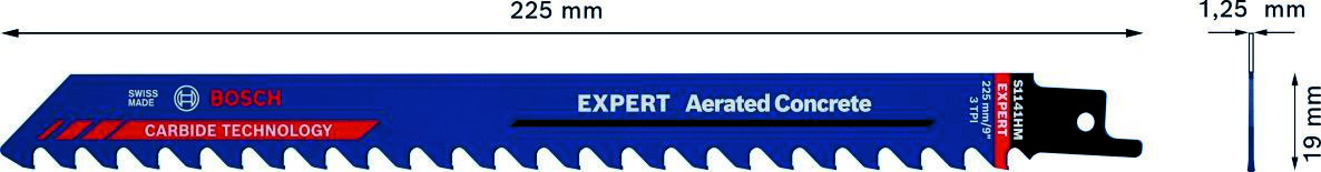Bosch Blue Accessories 2608900409 Expert „pórusbeton” S 1141 HM szablyafűrészlap 10 részes