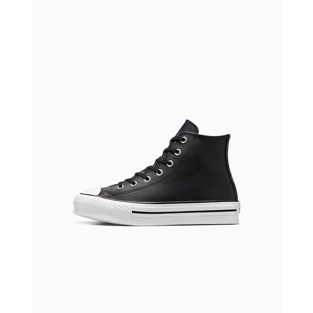Converse Chuck Taylor All Star Lift Platform Leather High A01015C / schwarz