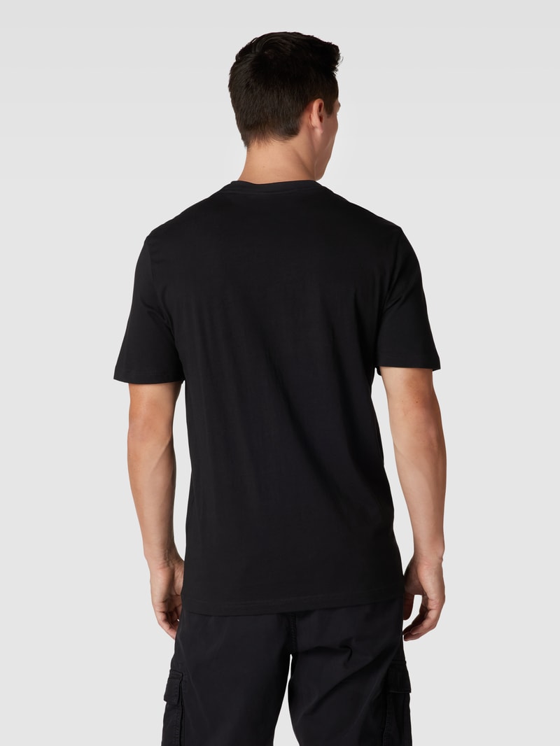 T-Shirt mit Zierperlenbesatz Modell 'Diamond' in schwarz