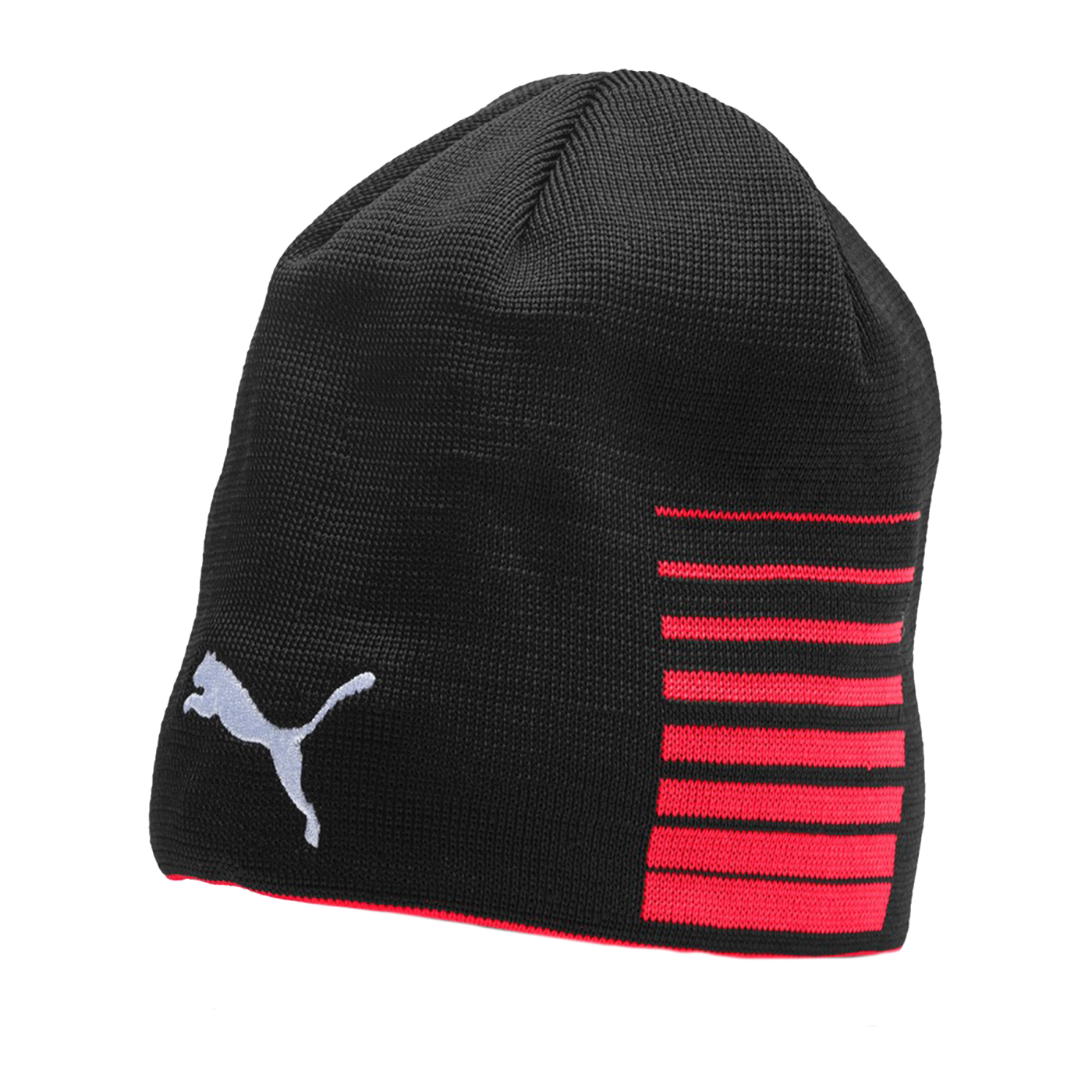 PUMA LIGA Reversible Beanie Mütze Rot Schwarz F01