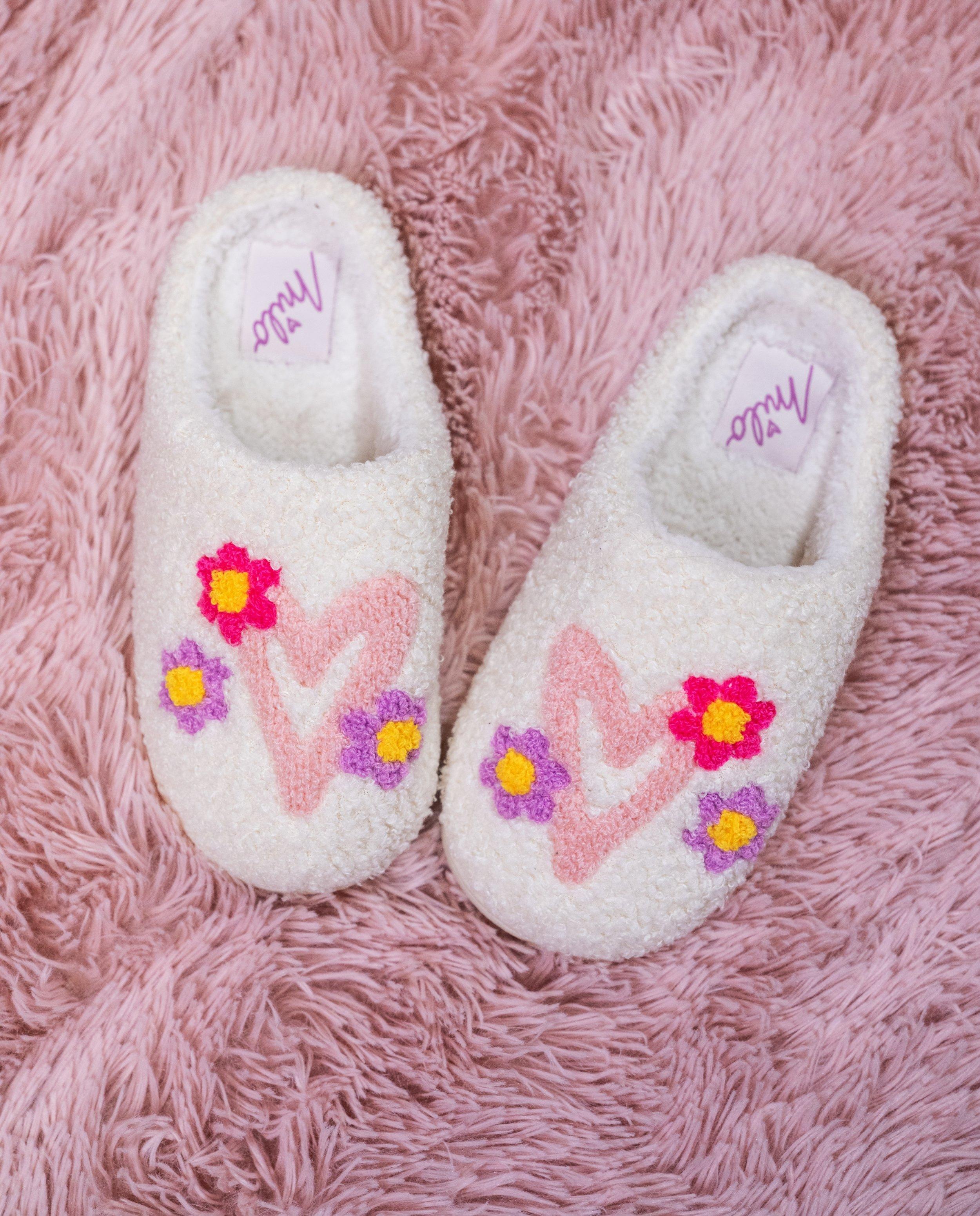 Milo Teddy hímzett papucs, 30-39-es méret, fehér