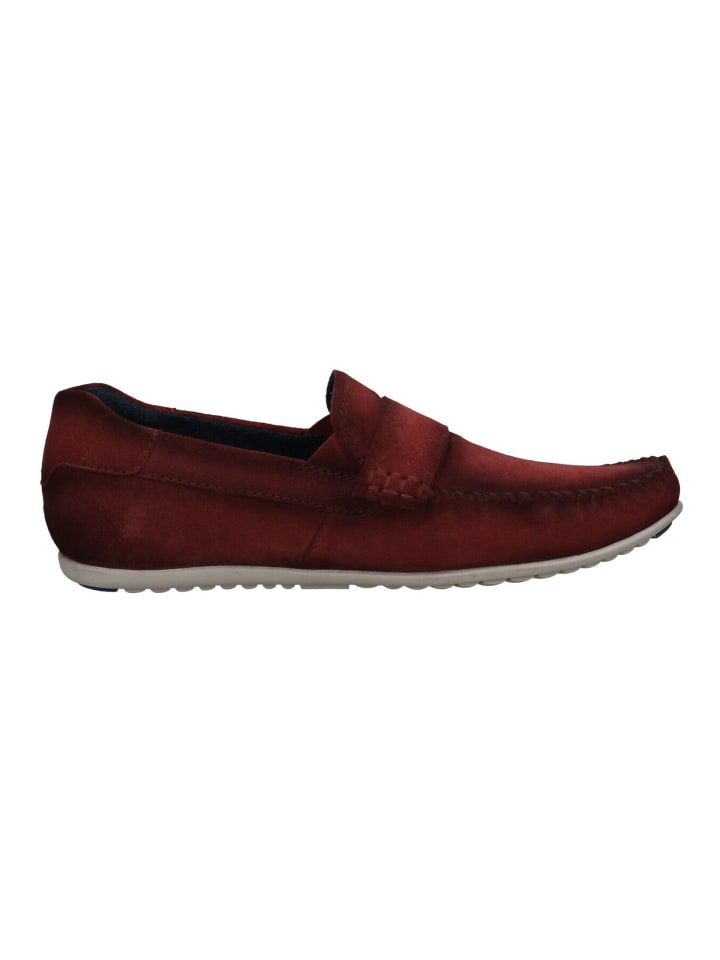 Bugatti Slipper in Dunkelrot günstig kaufen
