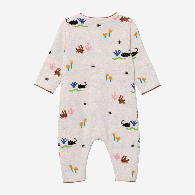 Combi longue bébé fille jacquard Catimini
