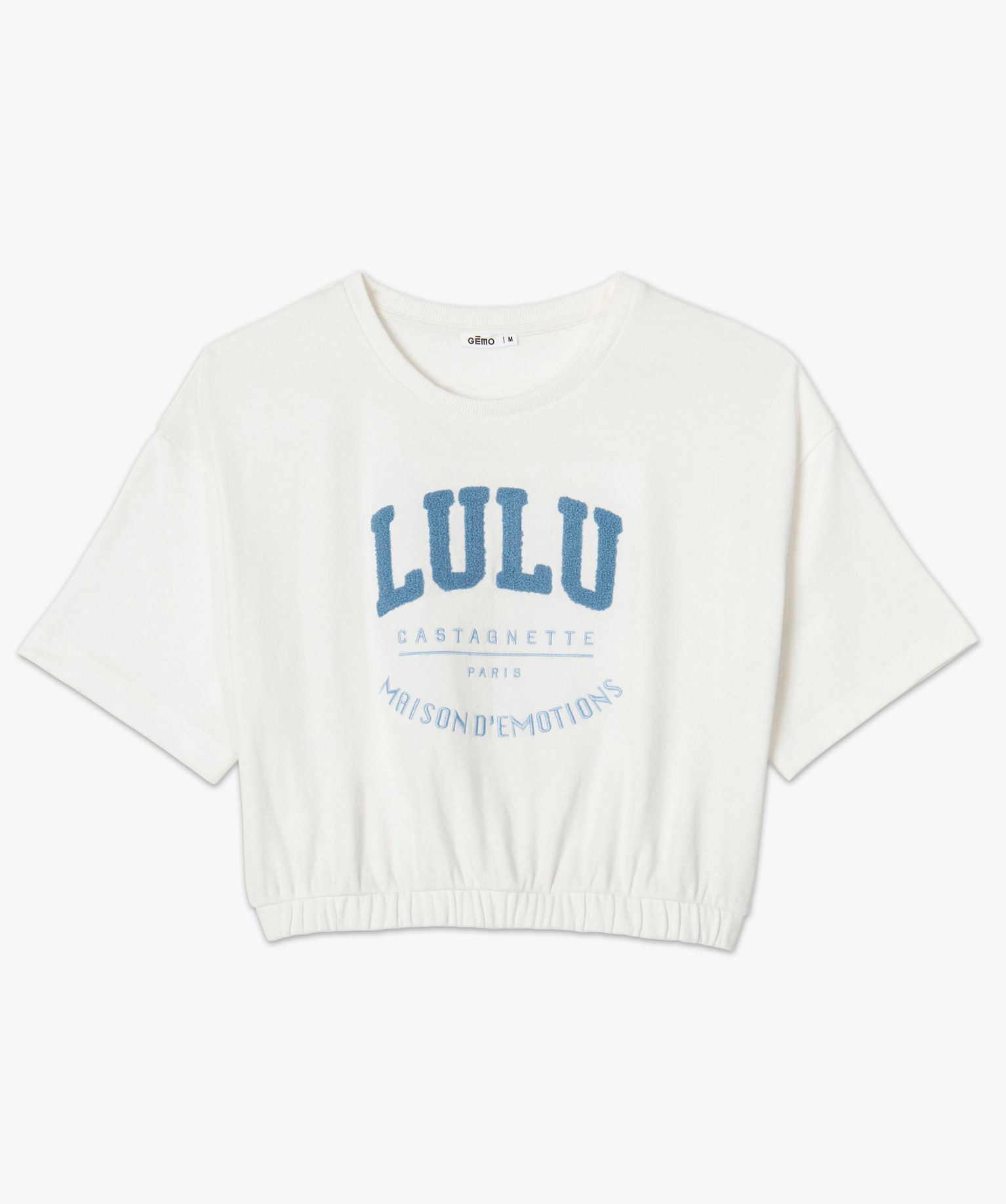 Tee-shirt femme avec bas élastiqué – LuluCastagnette | GEMO