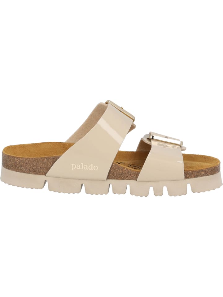 palado Pantoletten in beige lack günstig kaufen 40