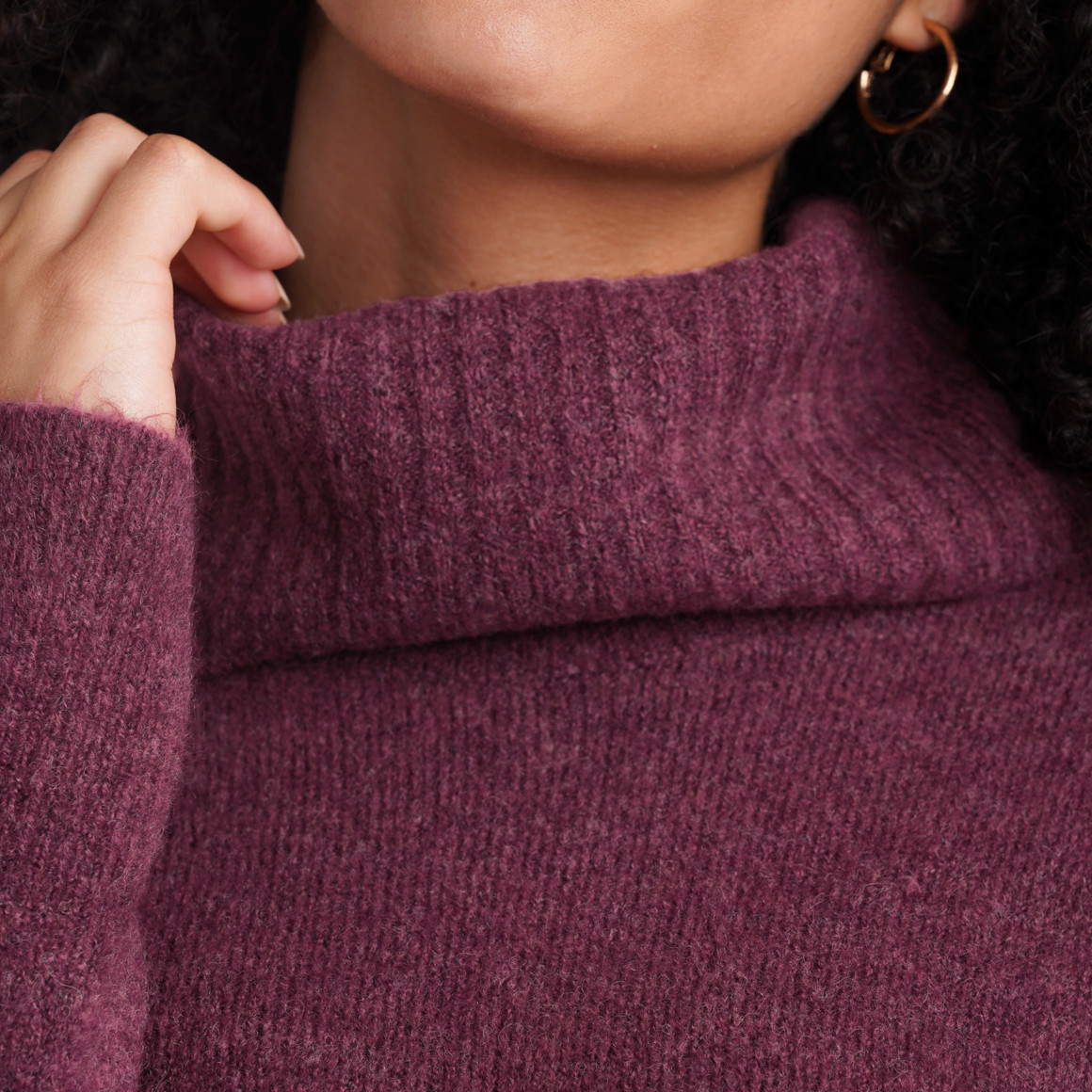 Damen Strickkleid mit Rollkragen