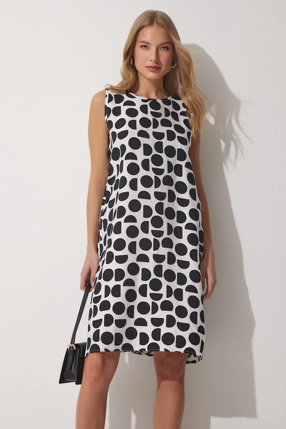 Happiness İstanbul  Gemustertes Sommerkleid in A-Linie